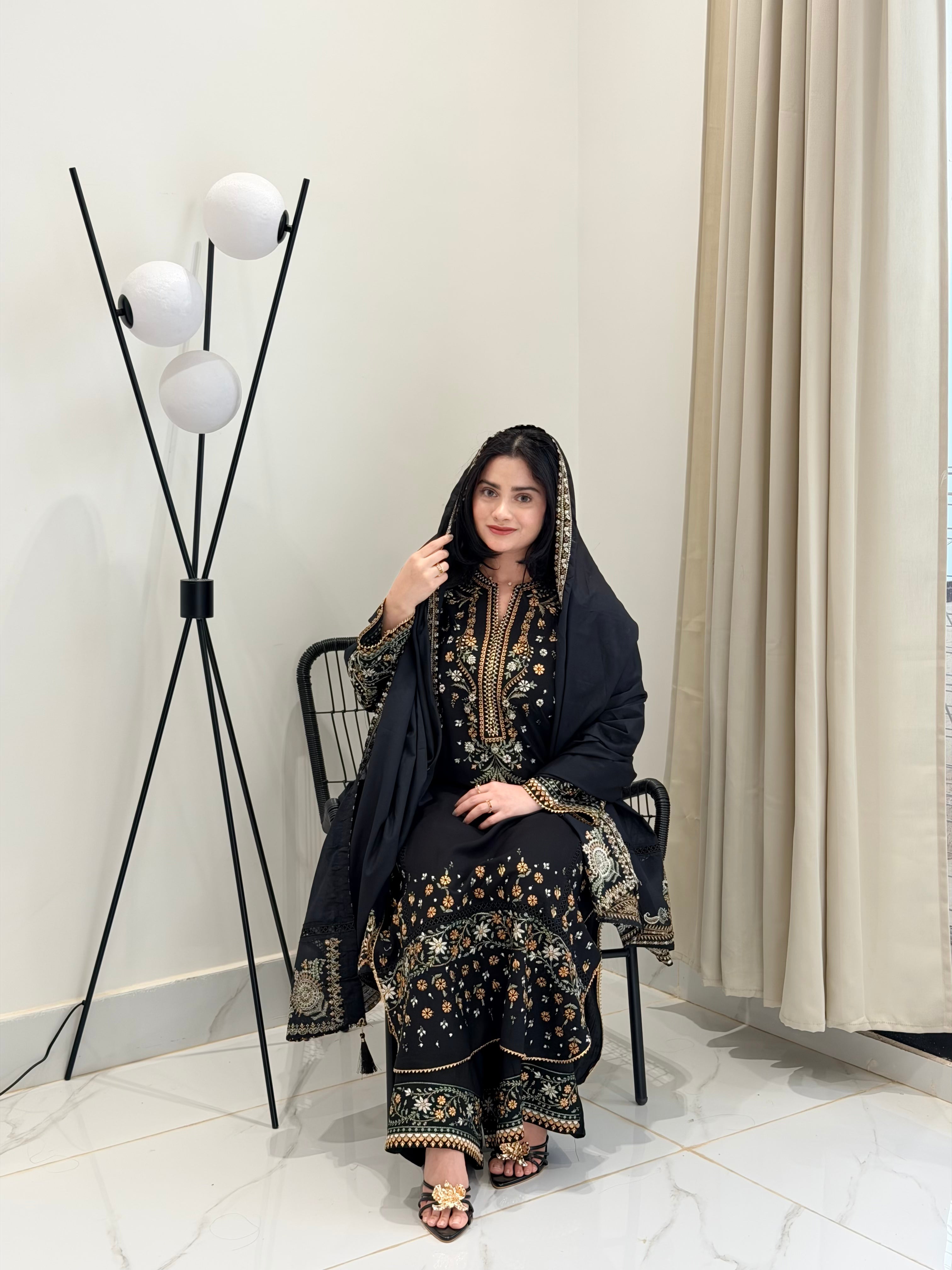 JUGNU LAWN EMBROIDERY SUIT R