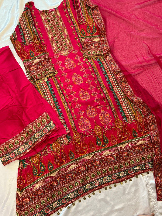 RAHI CREPE READYMADE SUIT