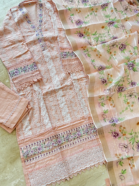 RAHI PURE COTTON EMBROIDERY SUIT 1