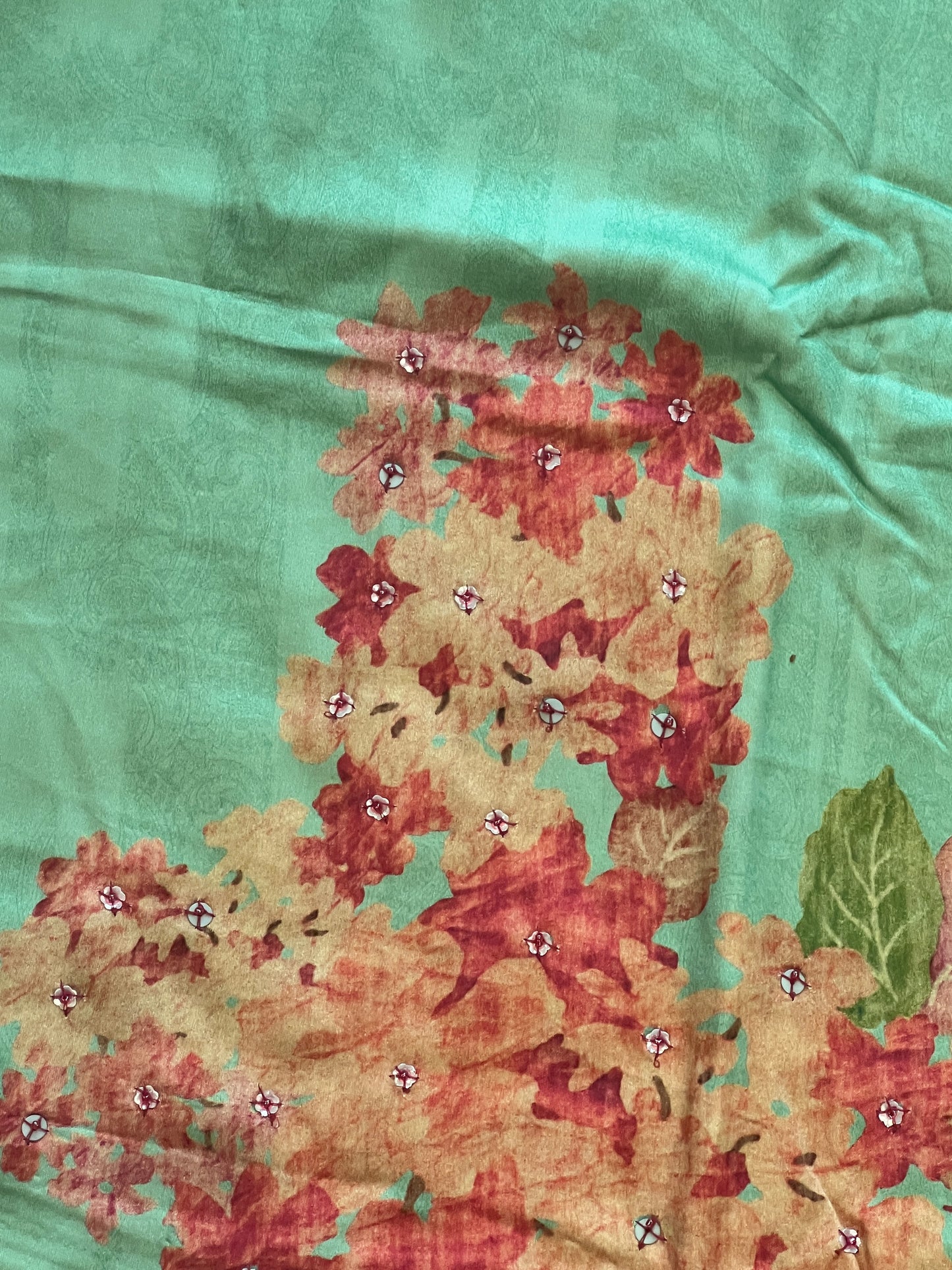 GAZAB COTTON SATIN HANDWORK SUIT 2
