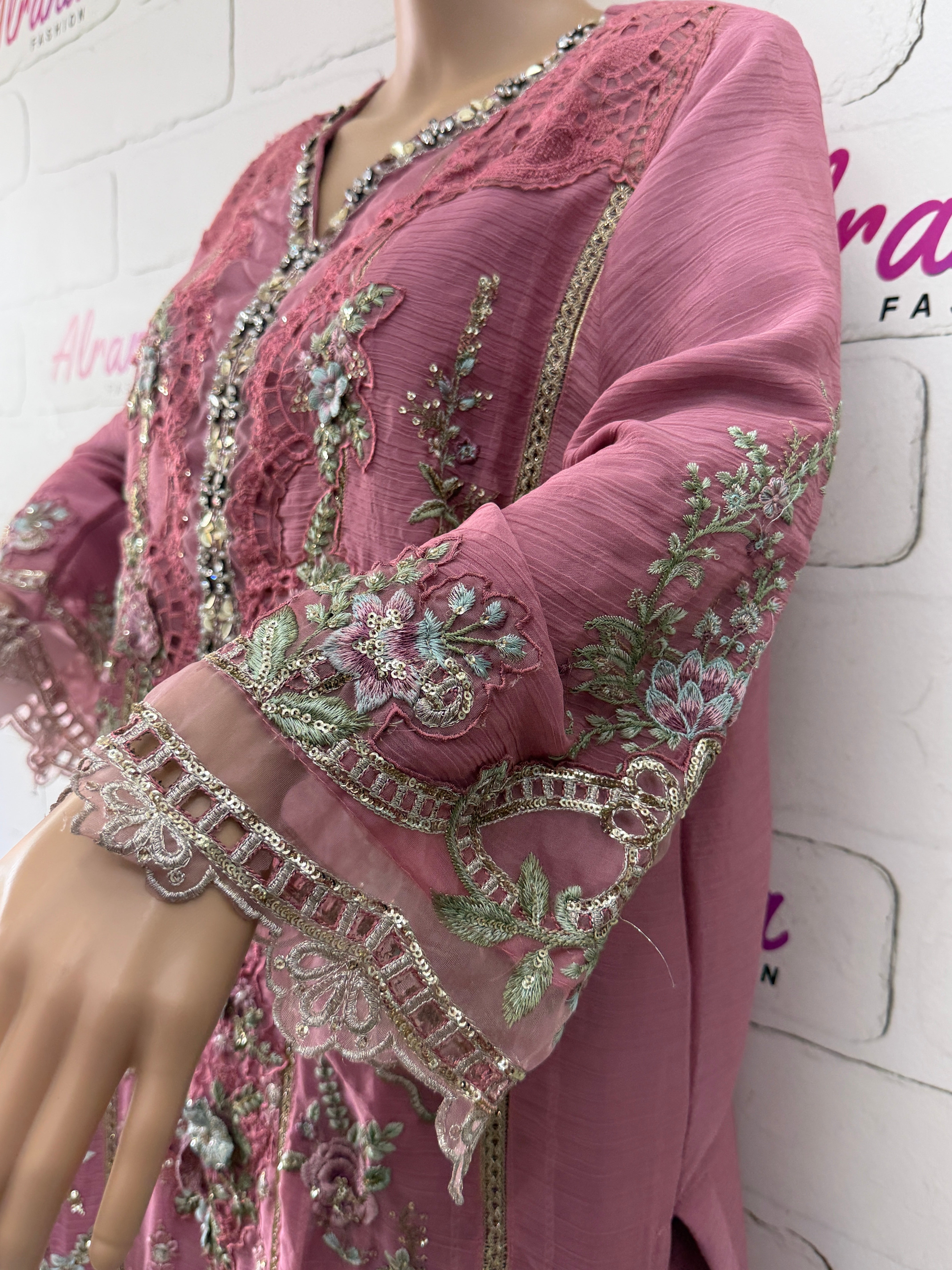 MARIA B CHIFFON READYMADE SUIT 3 Q
