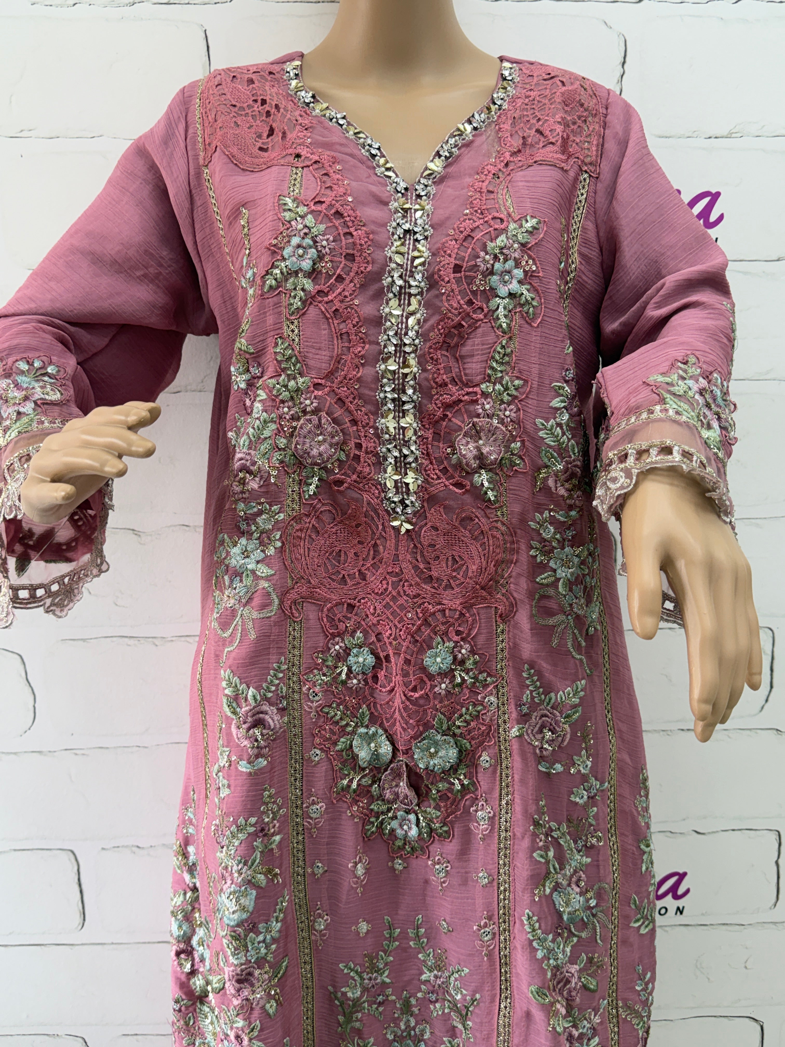 MARIA B CHIFFON READYMADE SUIT 3 Q