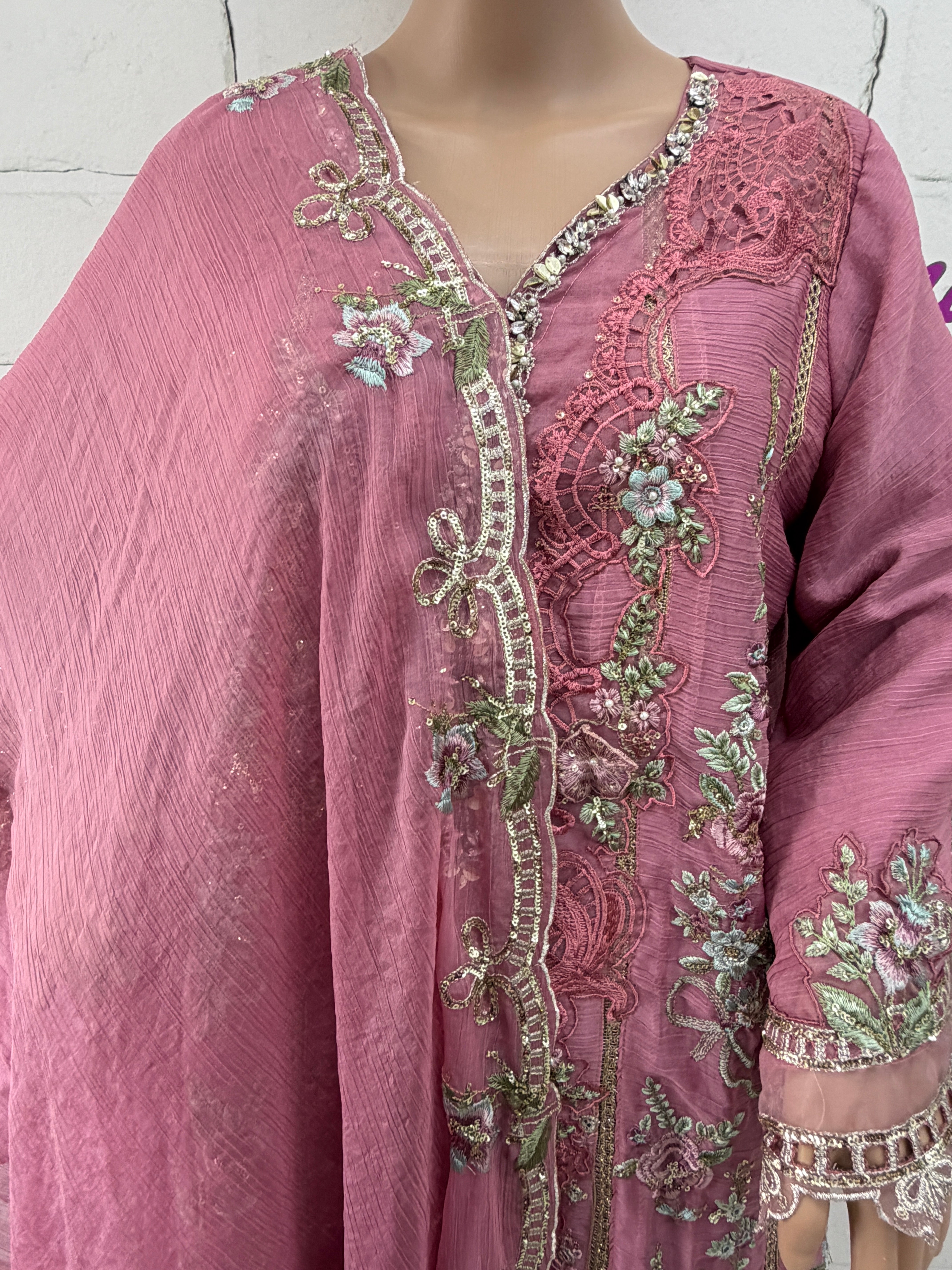 MARIA B CHIFFON READYMADE SUIT 3 Q