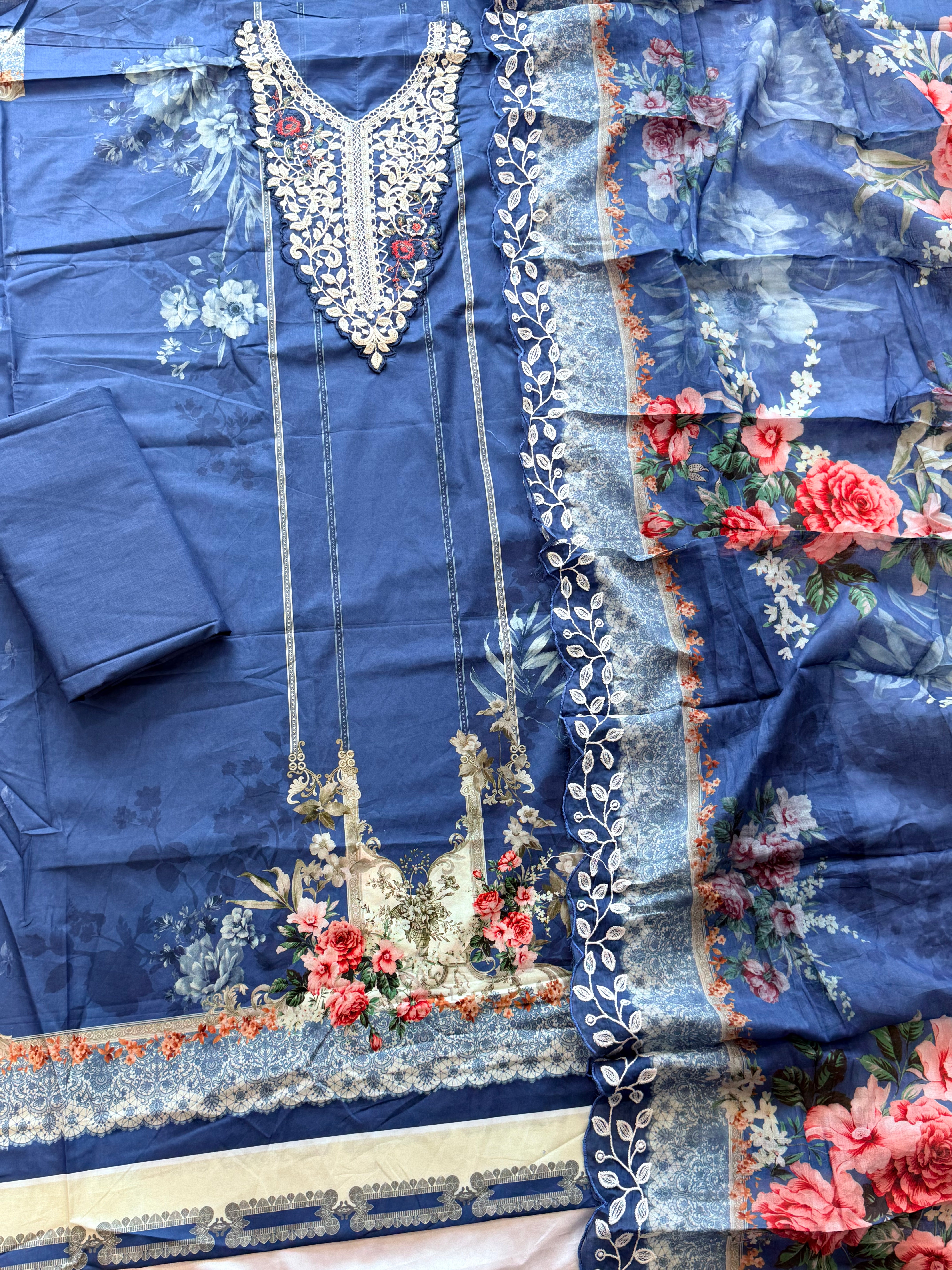 BINSAEED LAWN EMBROIDERY SUIT 2