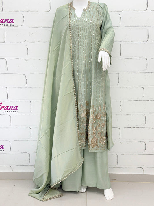 PARO PEACH HANDWORK FROCK 102