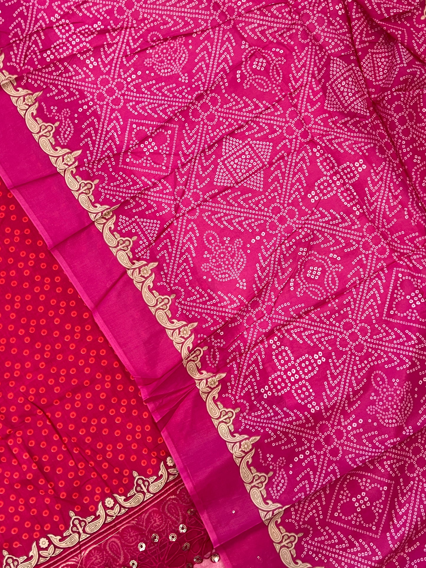 RANI PINK COTTON PATCH SUIT