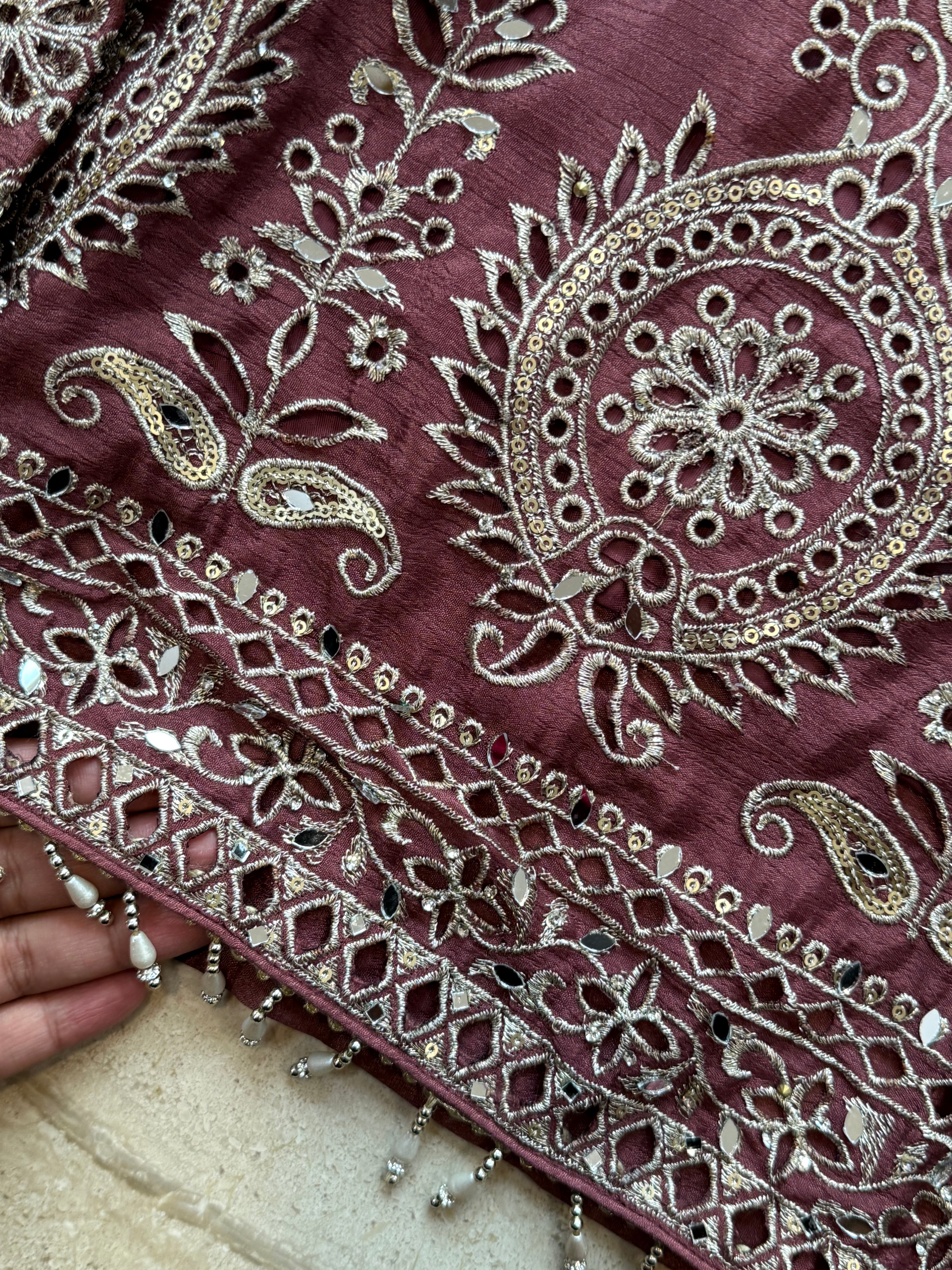 CHINNON SILK READYMADE EMBROIDERY SUIT 2 Q