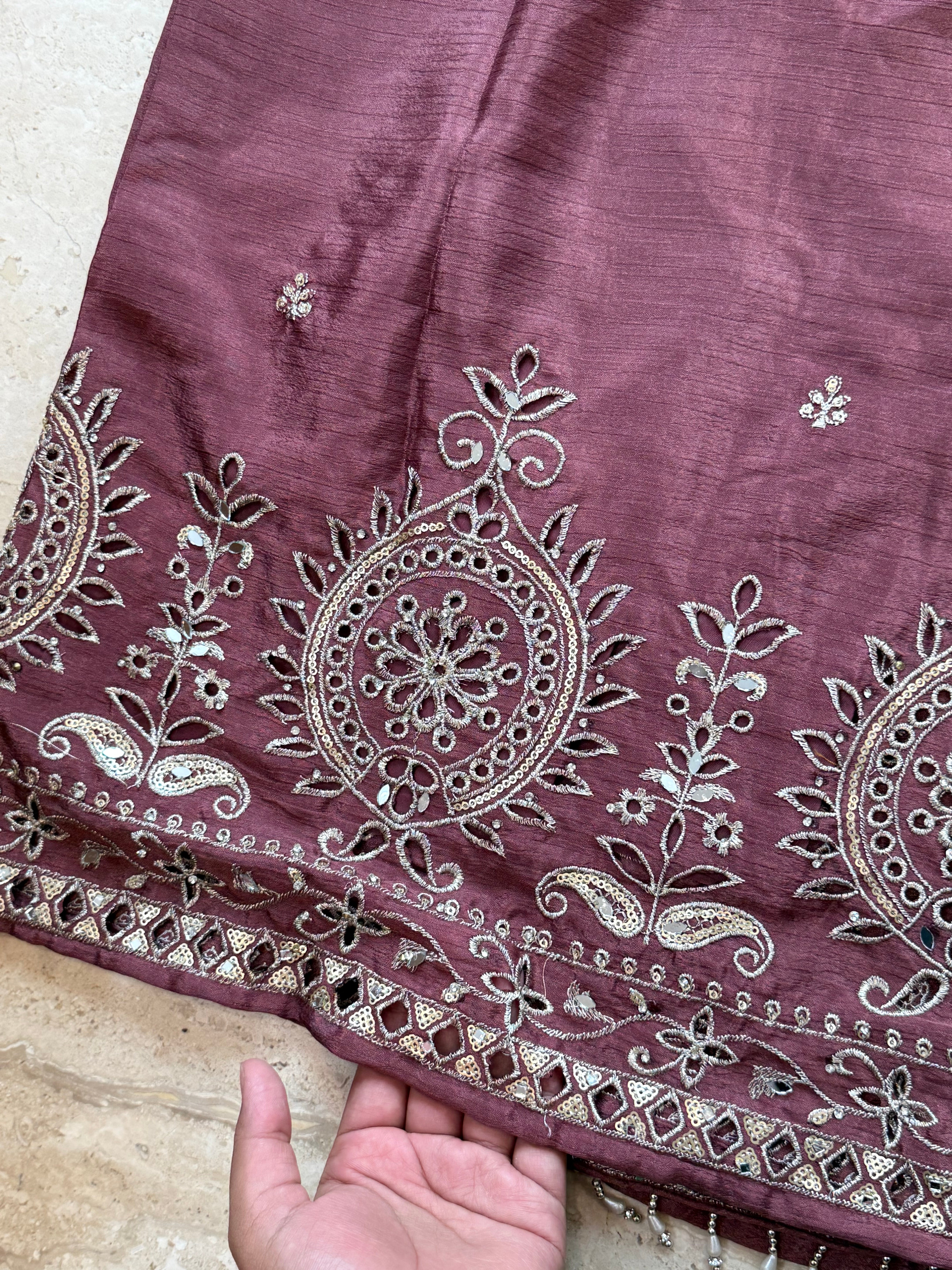 CHINNON SILK READYMADE EMBROIDERY SUIT 2 Q