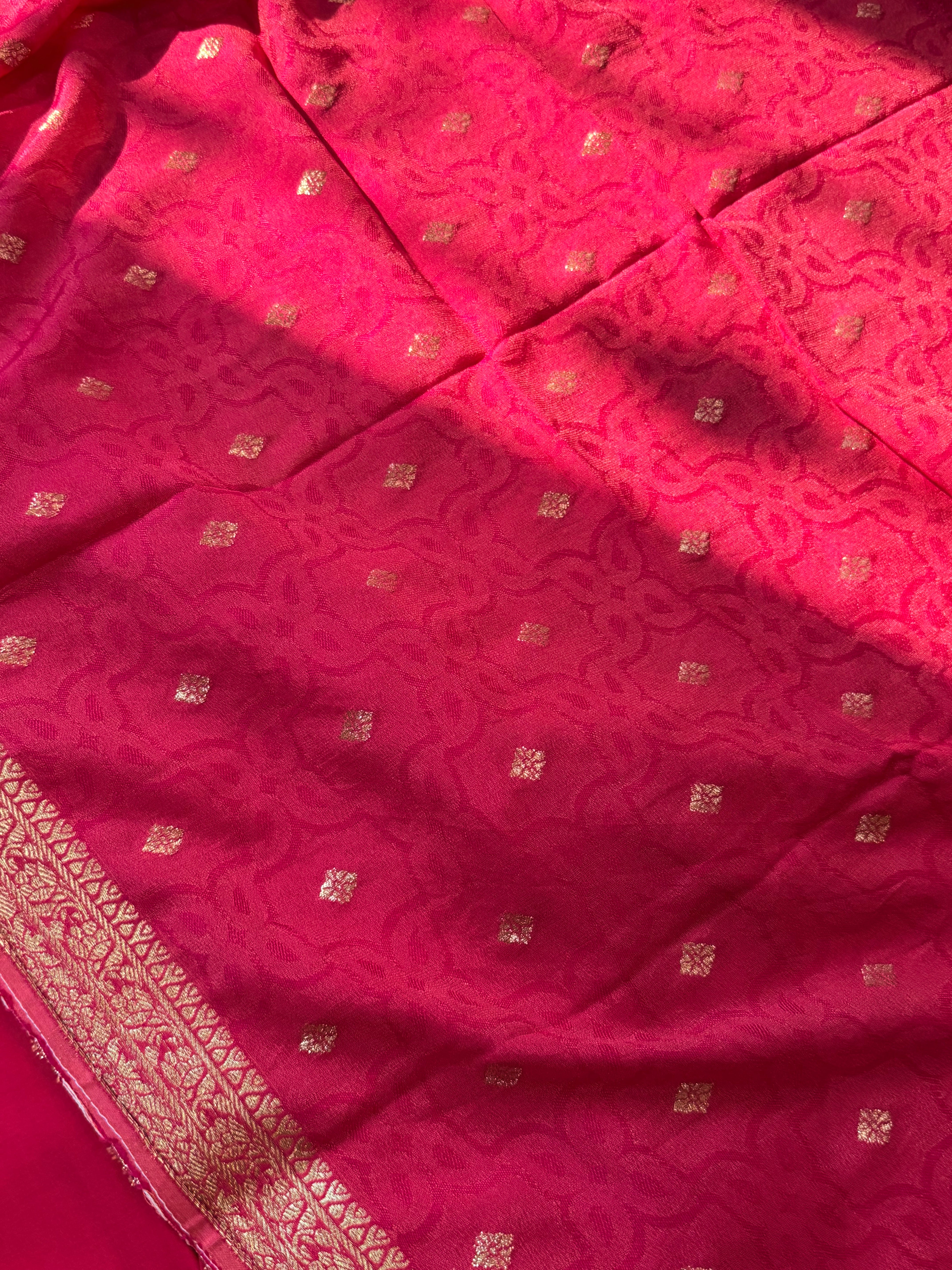 MUL CHANDERI HANDWORK FROCK 4 Q