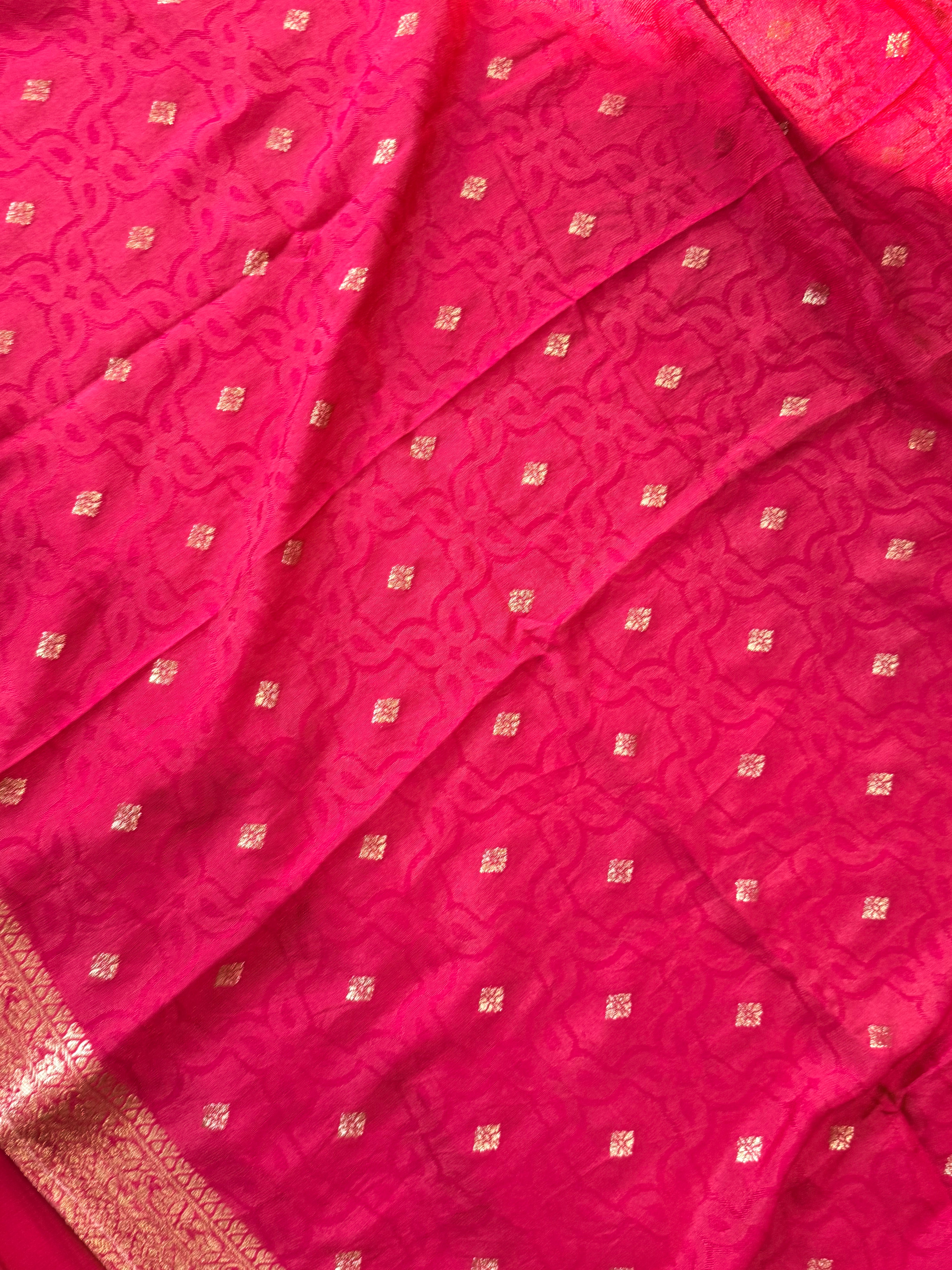 MUL CHANDERI HANDWORK FROCK 4 Q