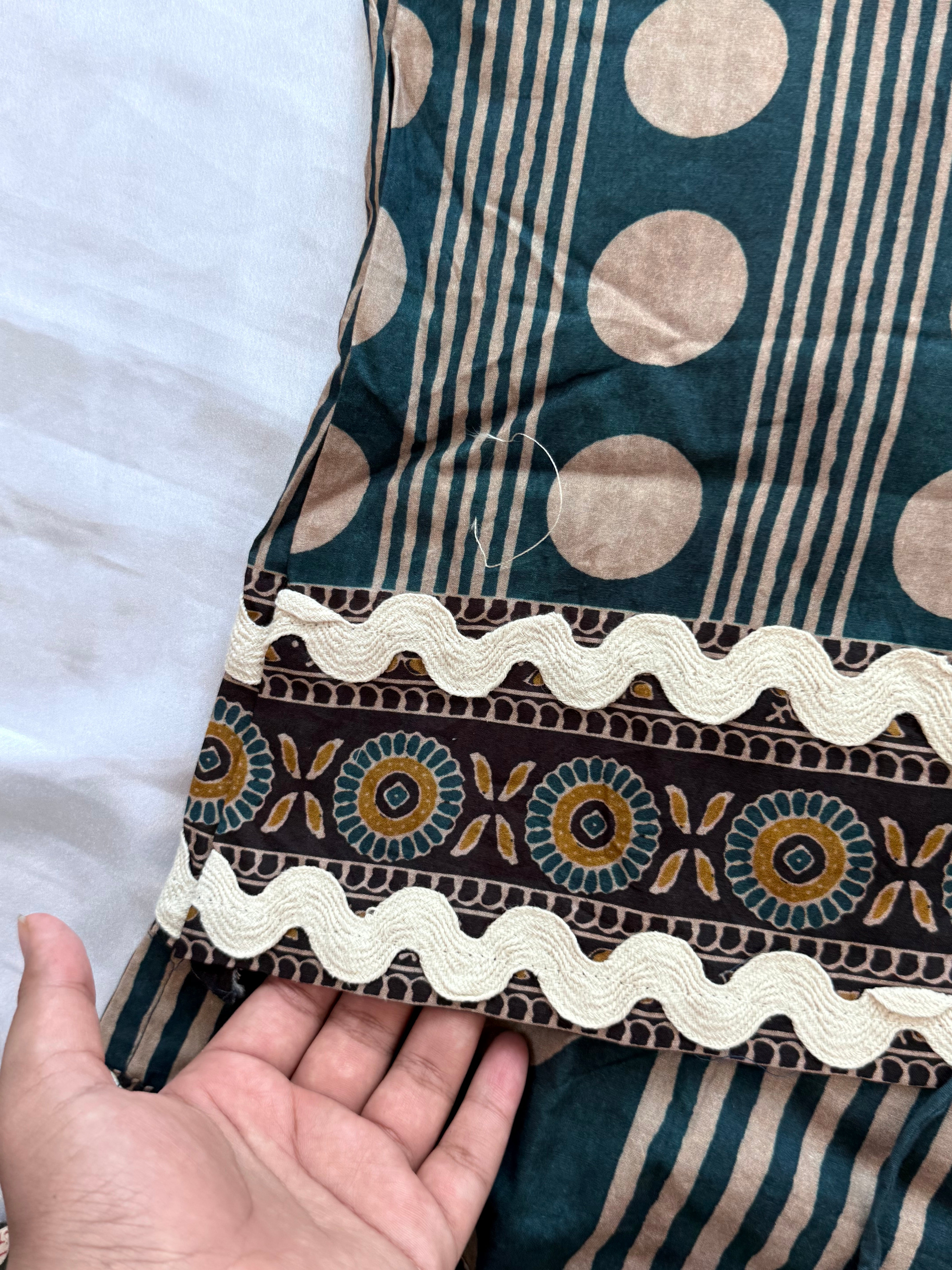 POLKA PURE COTTON SHALWAR SUIT Q
