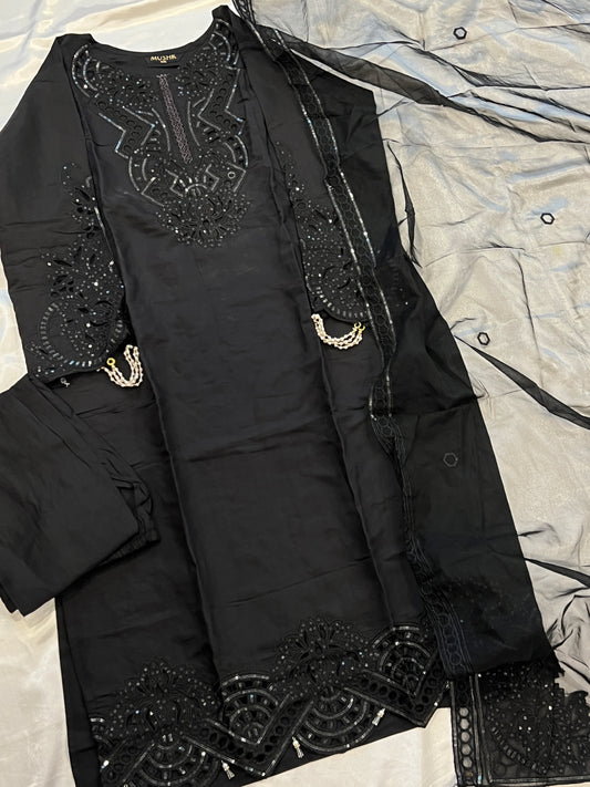 ZARQASH CUTWORK EMBROIDERY SUIT 353