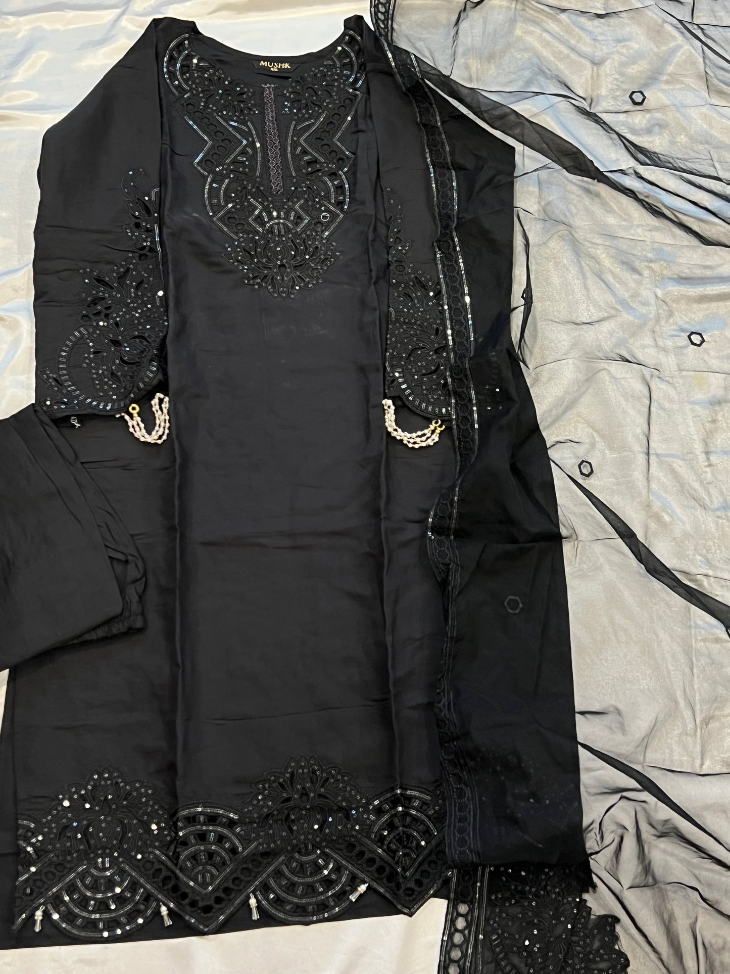 ZARQASH CUTWORK EMBROIDERY SUIT 353