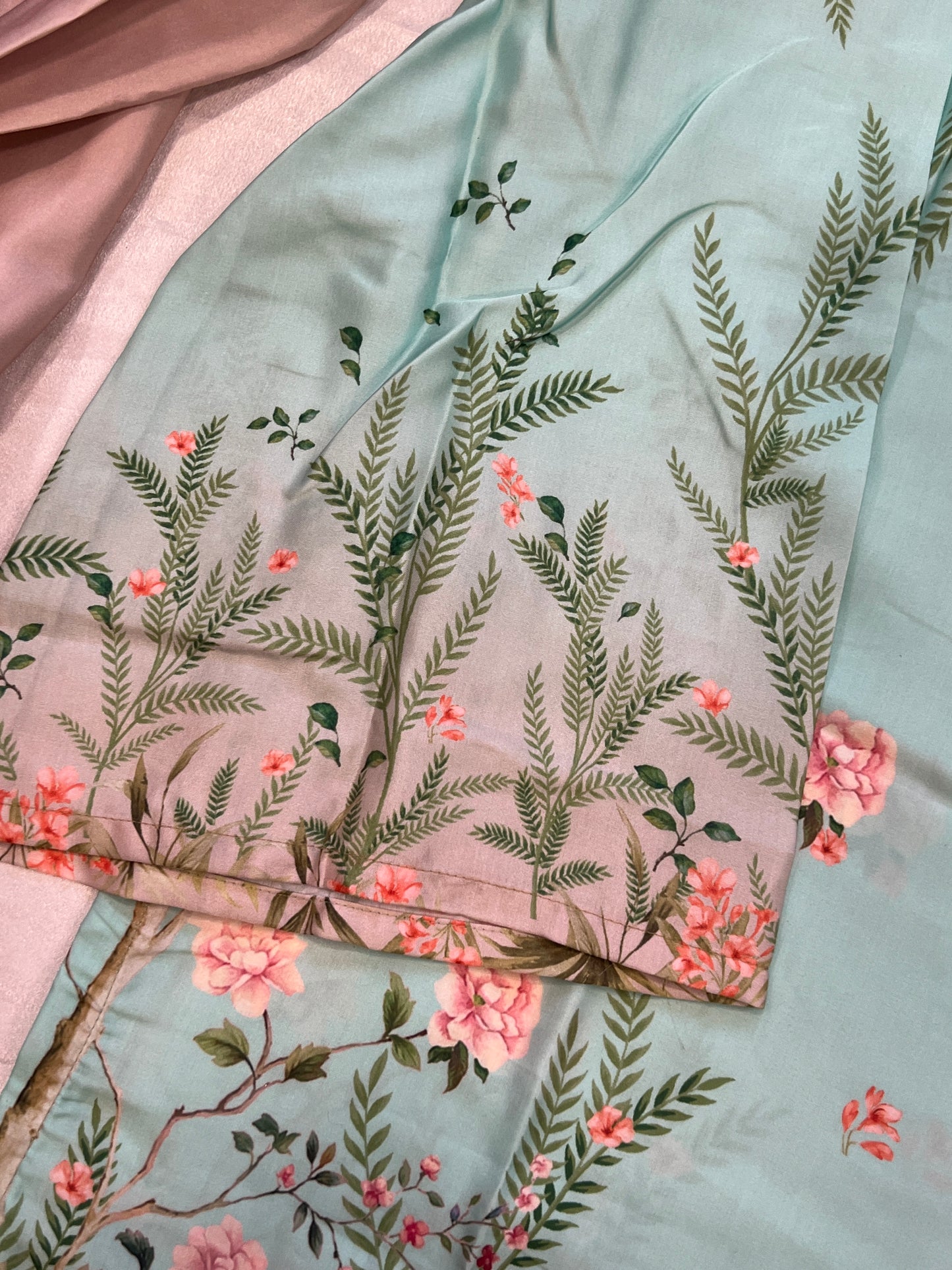 SEA GREEN LUXURY CO ORD SET