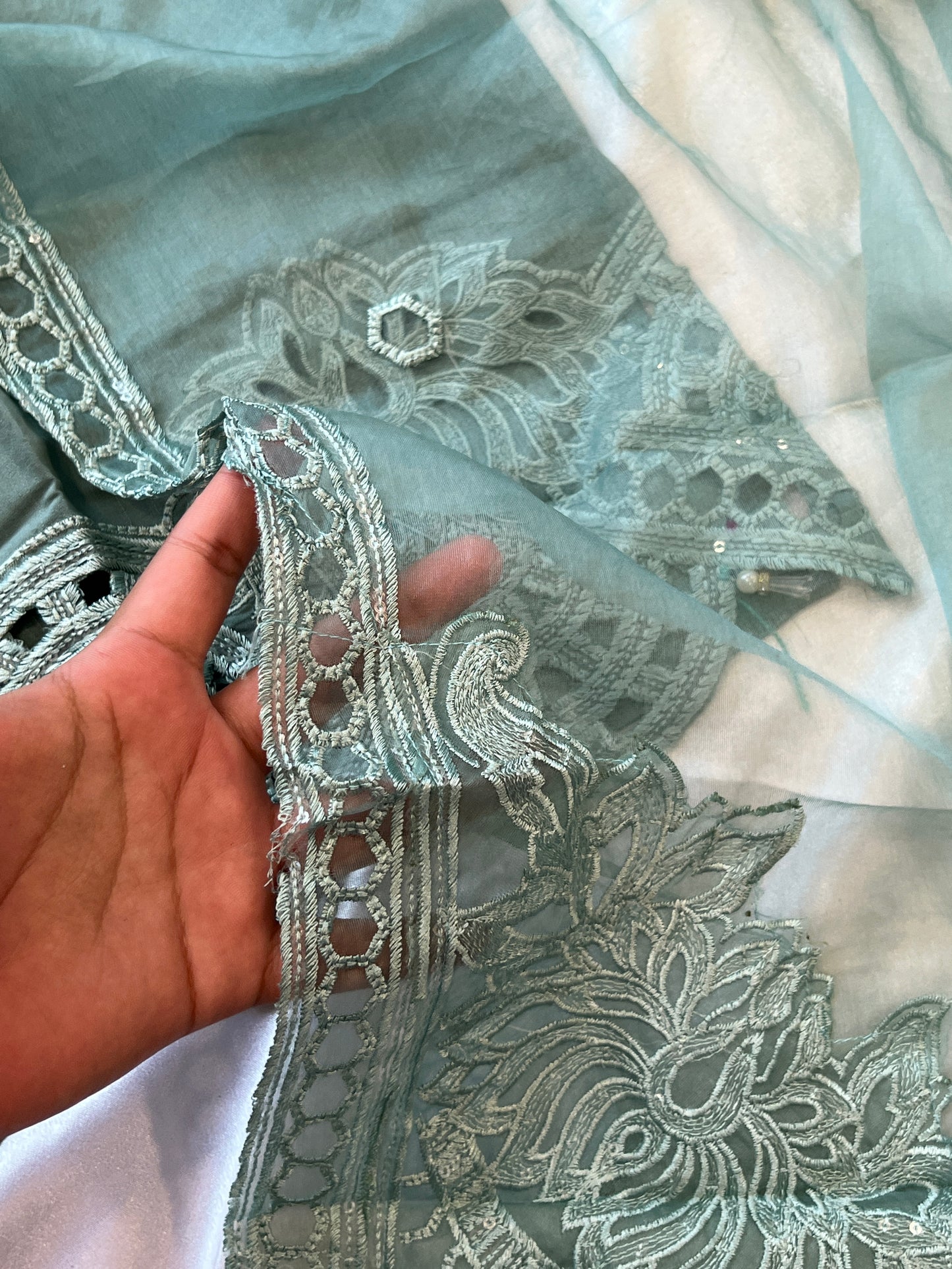 ZARQASH CUTWORK EMBROIDERY SUIT 353