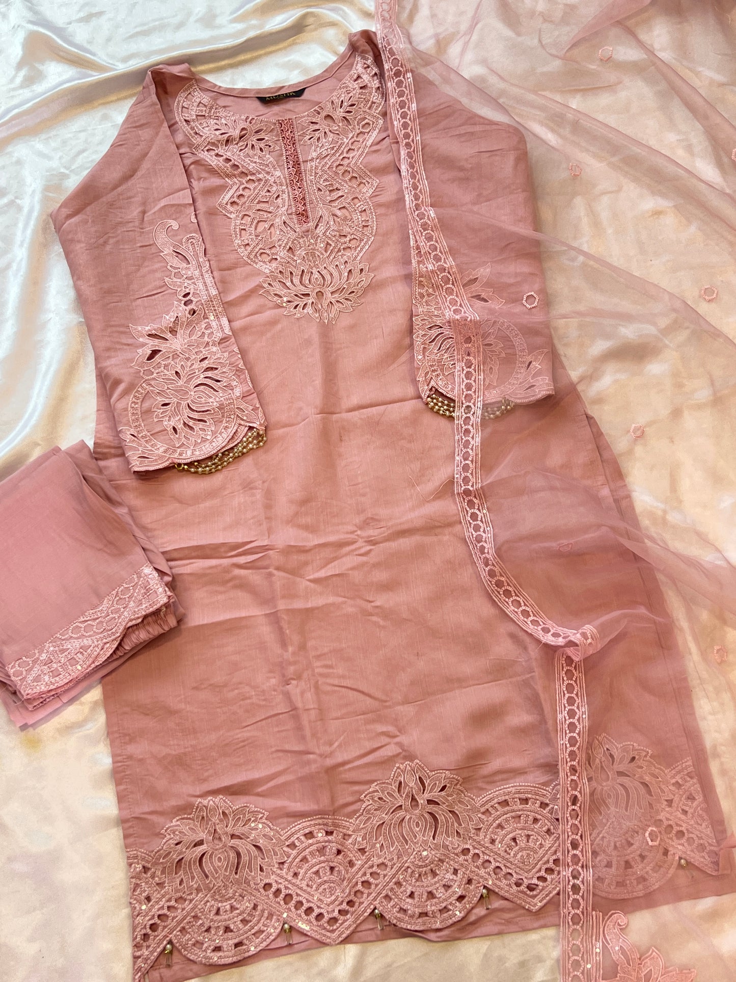 ZARQASH CUTWORK EMBROIDERY SUIT 353