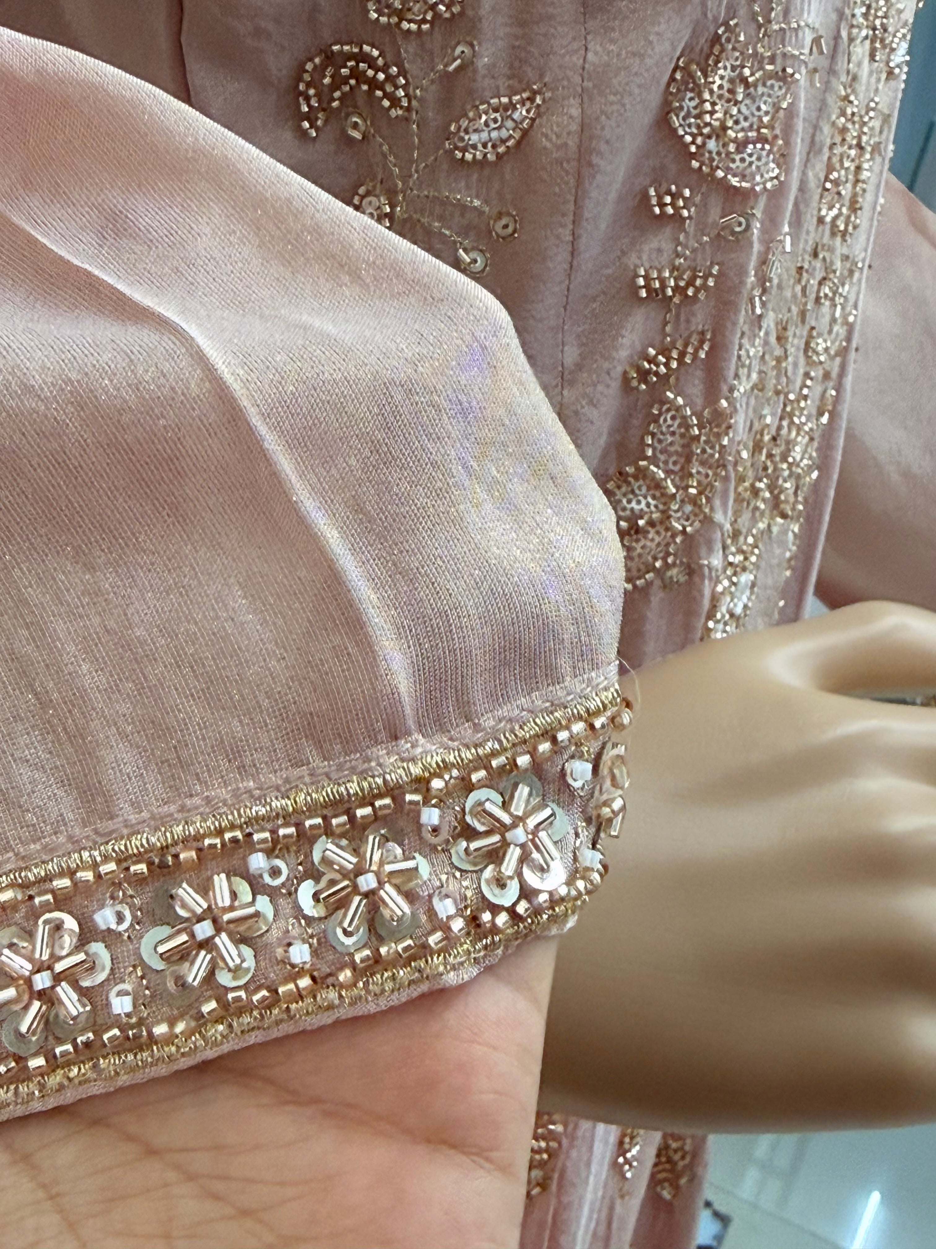 PARO PEACH HANDWORK FROCK 11 Q