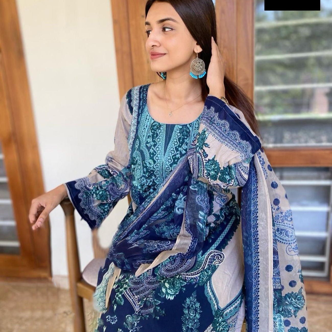ZARA LAWN PATCH SUIT