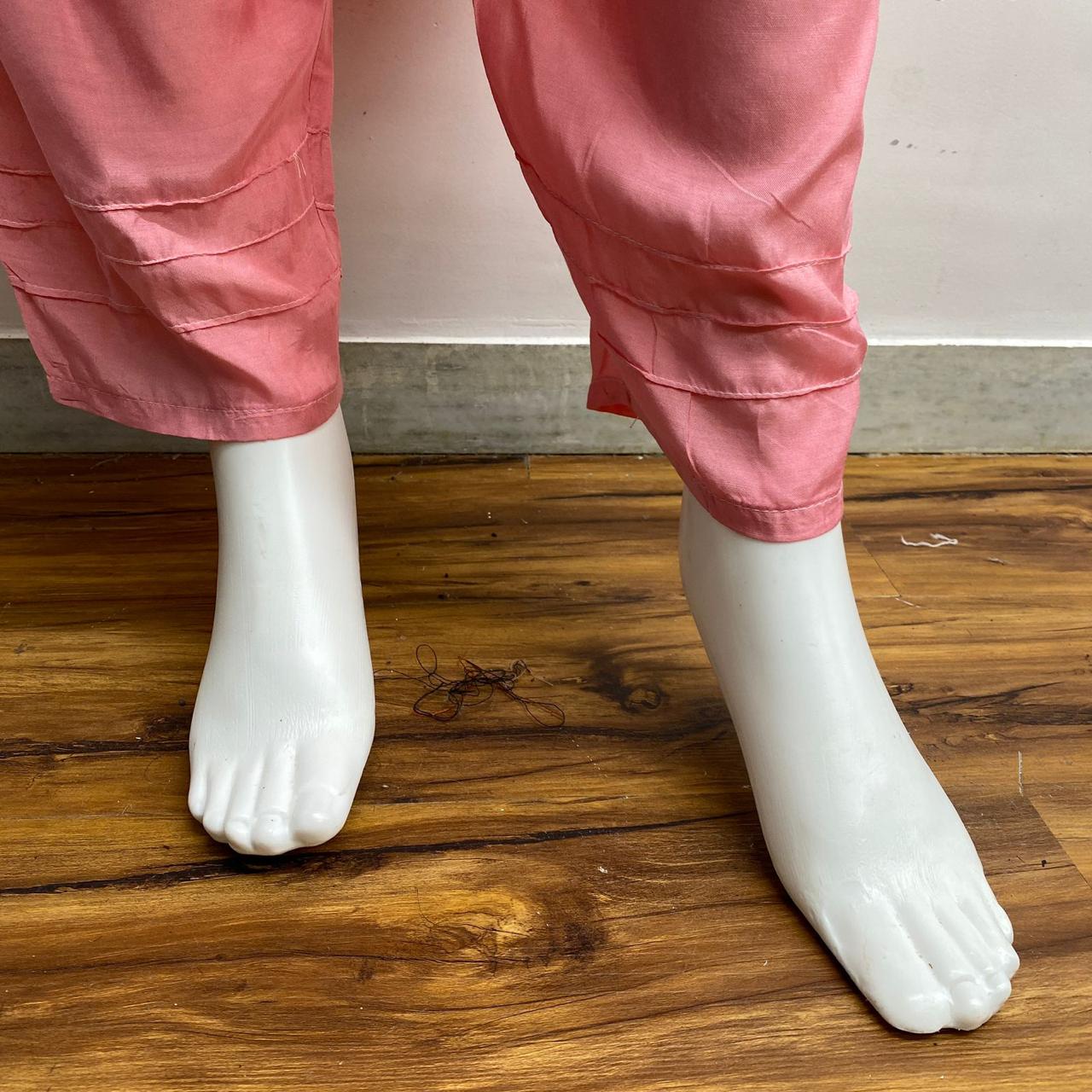 PINK MUSLIN READYMADE SUIT