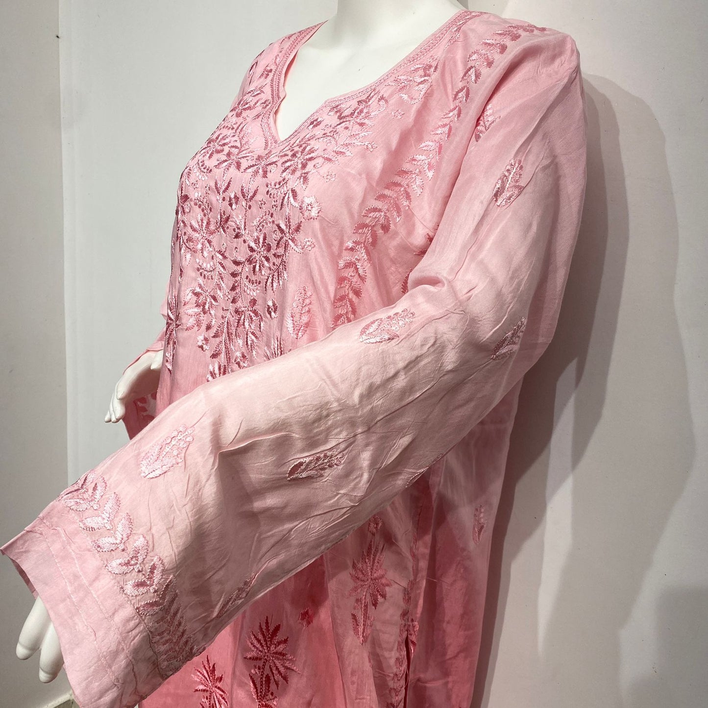 PINK  MUSLIN READYMADE SUIT