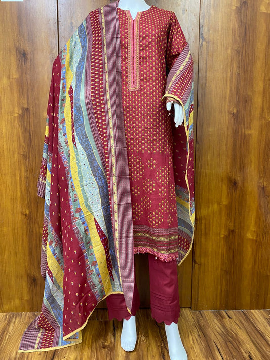 MEHER MAROON  READYMADE SUIT