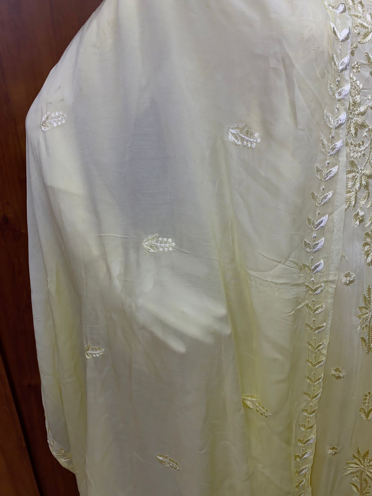 YELLOW MUSLIN READYMADE SUIT