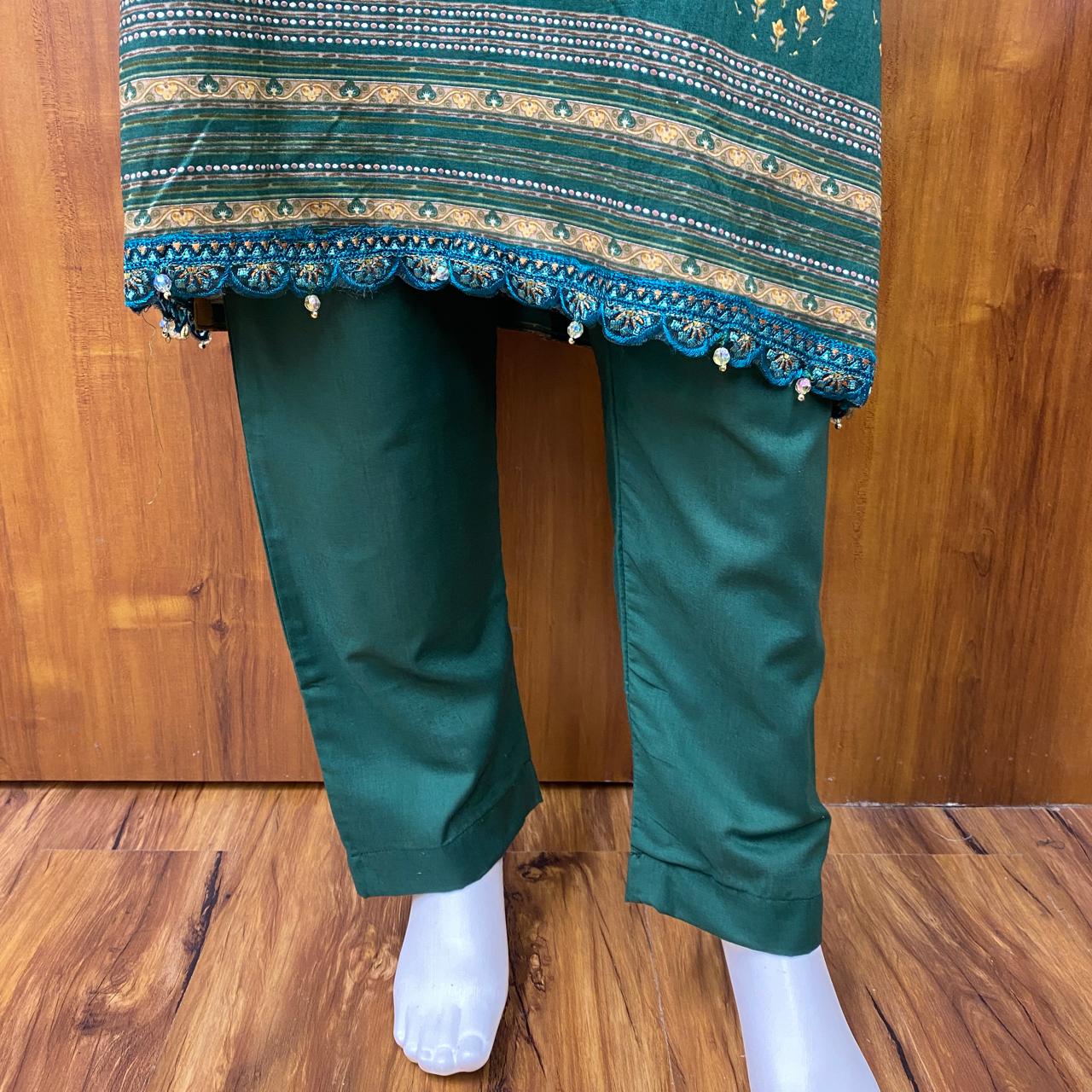 DARK GREEN MEHER READYMADE SUIT