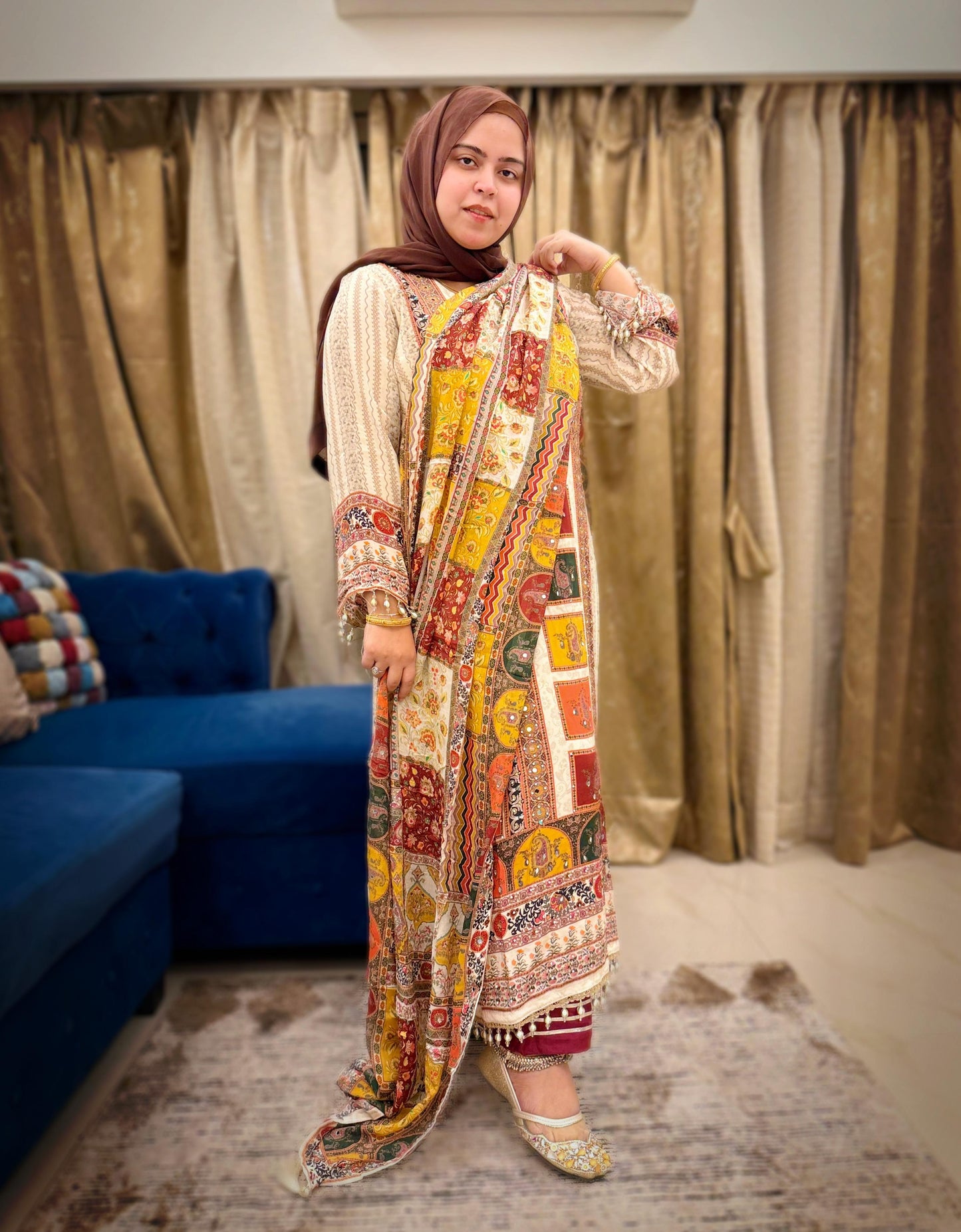 SABA CREPE EMBROIDERY SUIT