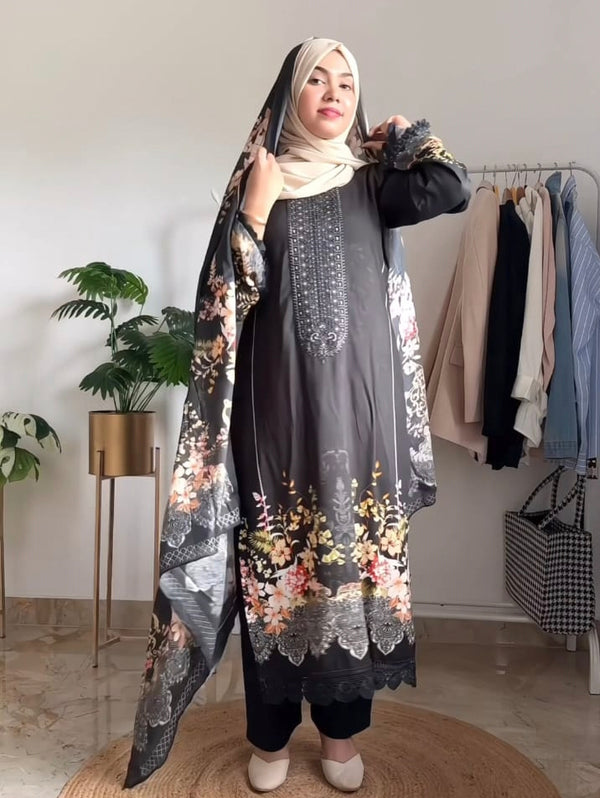 NIZAAM LAWN EMBROIDERY READYMADE SUIT 4 R