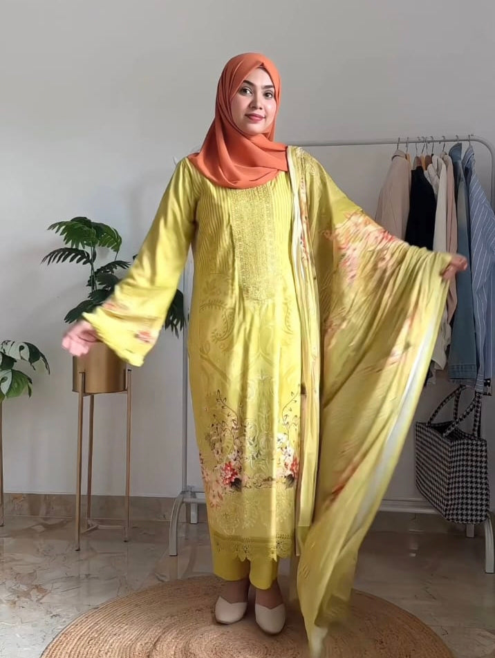 NIZAAM LAWN EMBROIDERY READYMADE SUIT 3