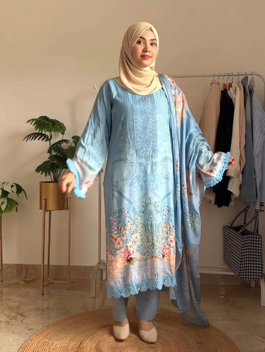 NIZAAM LAWN EMBROIDERY READYMADE SUIT 2