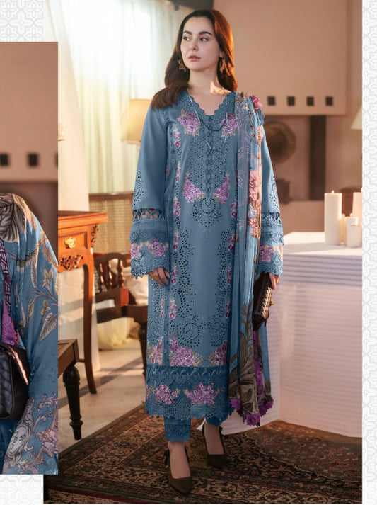 HANIA LAWN COTTON EMBROIDERY SUIT