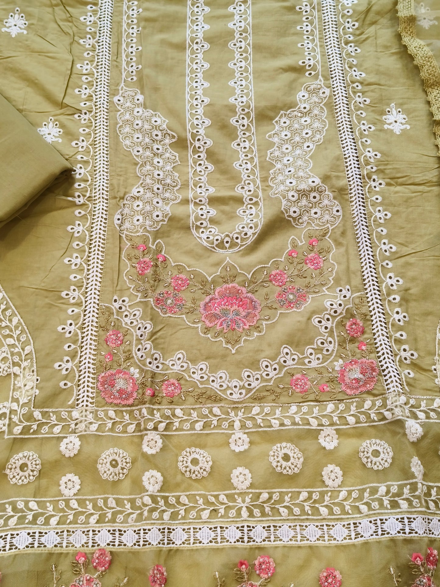 HANIA PURE COTTON EMBROIDERY SUIT 12