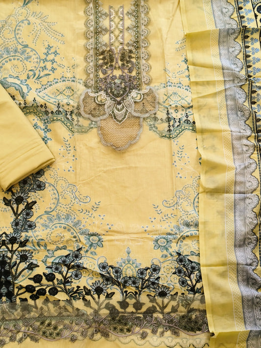 COTTON EMBROIDERY SUIT