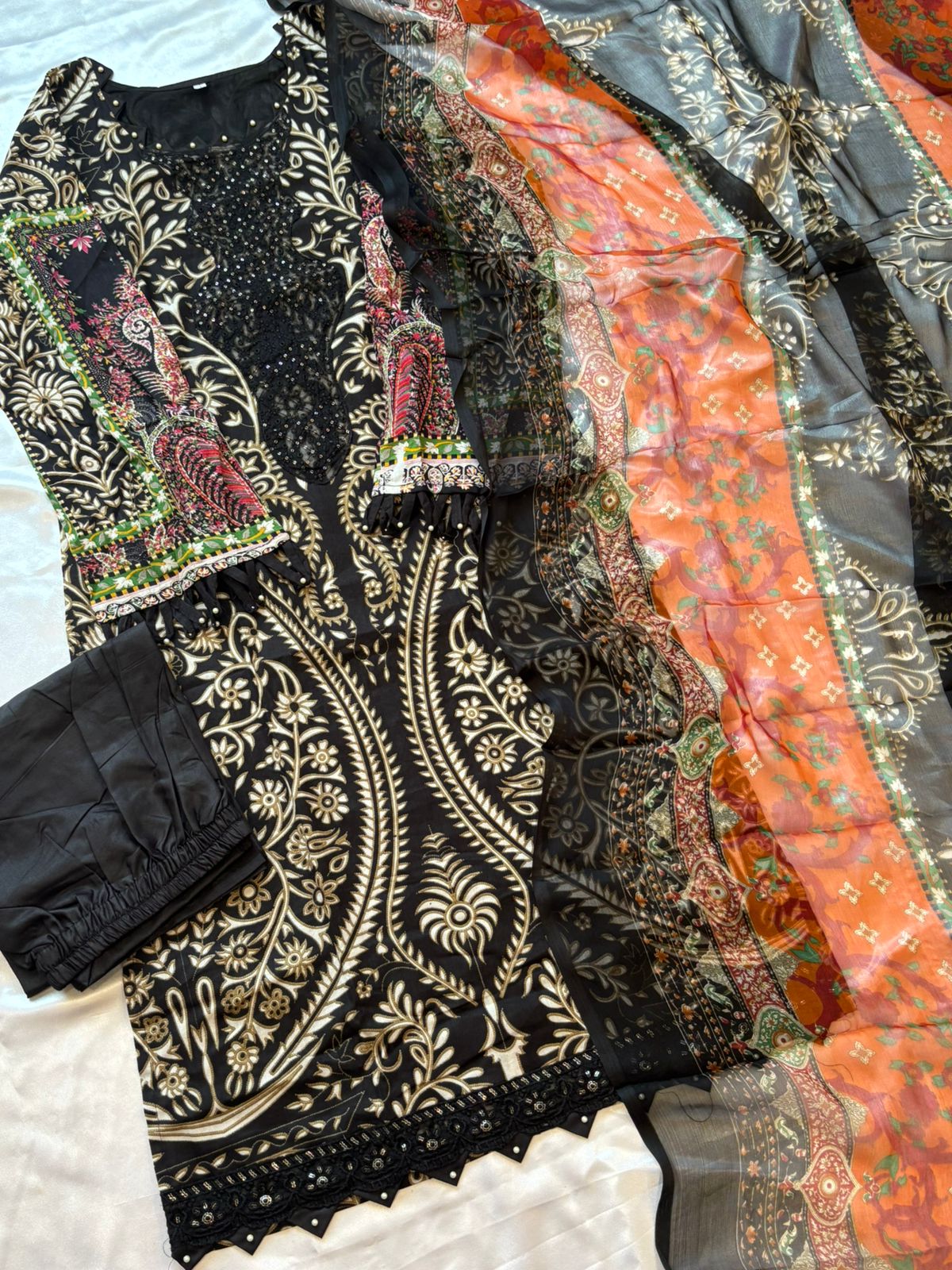 HARSHA READYMADE COTTON PATCH SUIT Q