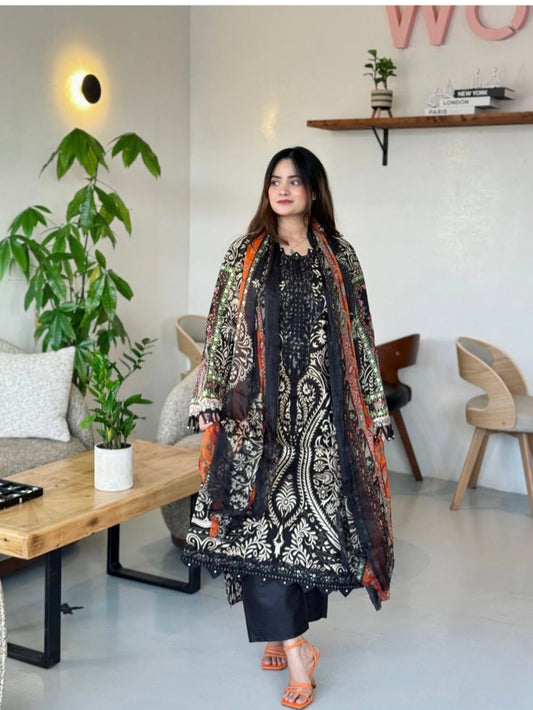 HARSHA READYMADE COTTON PATCH SUIT Q