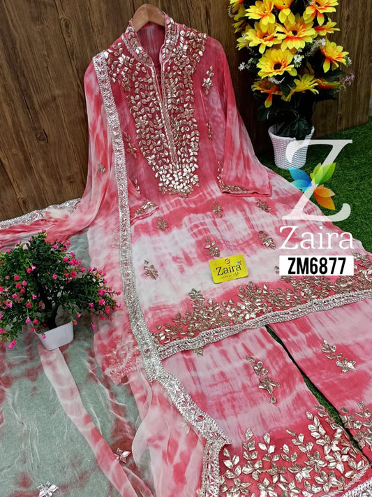ZARQASH GOTA WORK SUIT