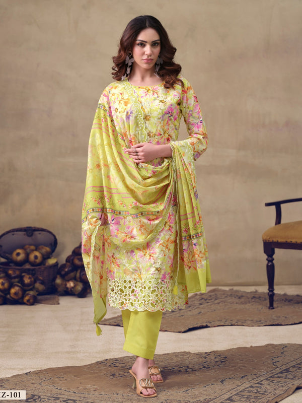 IZNIK LAWN EMBROIDERY SUIT 4 Q