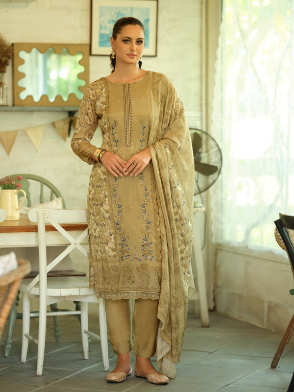 MAZDAR LAWN EMBROIDERY SUIT 3 Q
