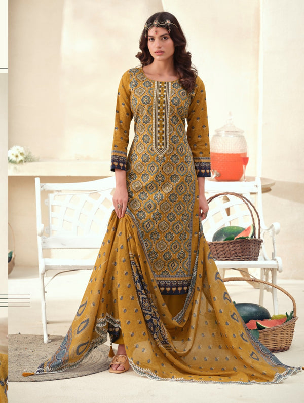 AJRAK LAWN EMBROIDERY SUIT 2 Q