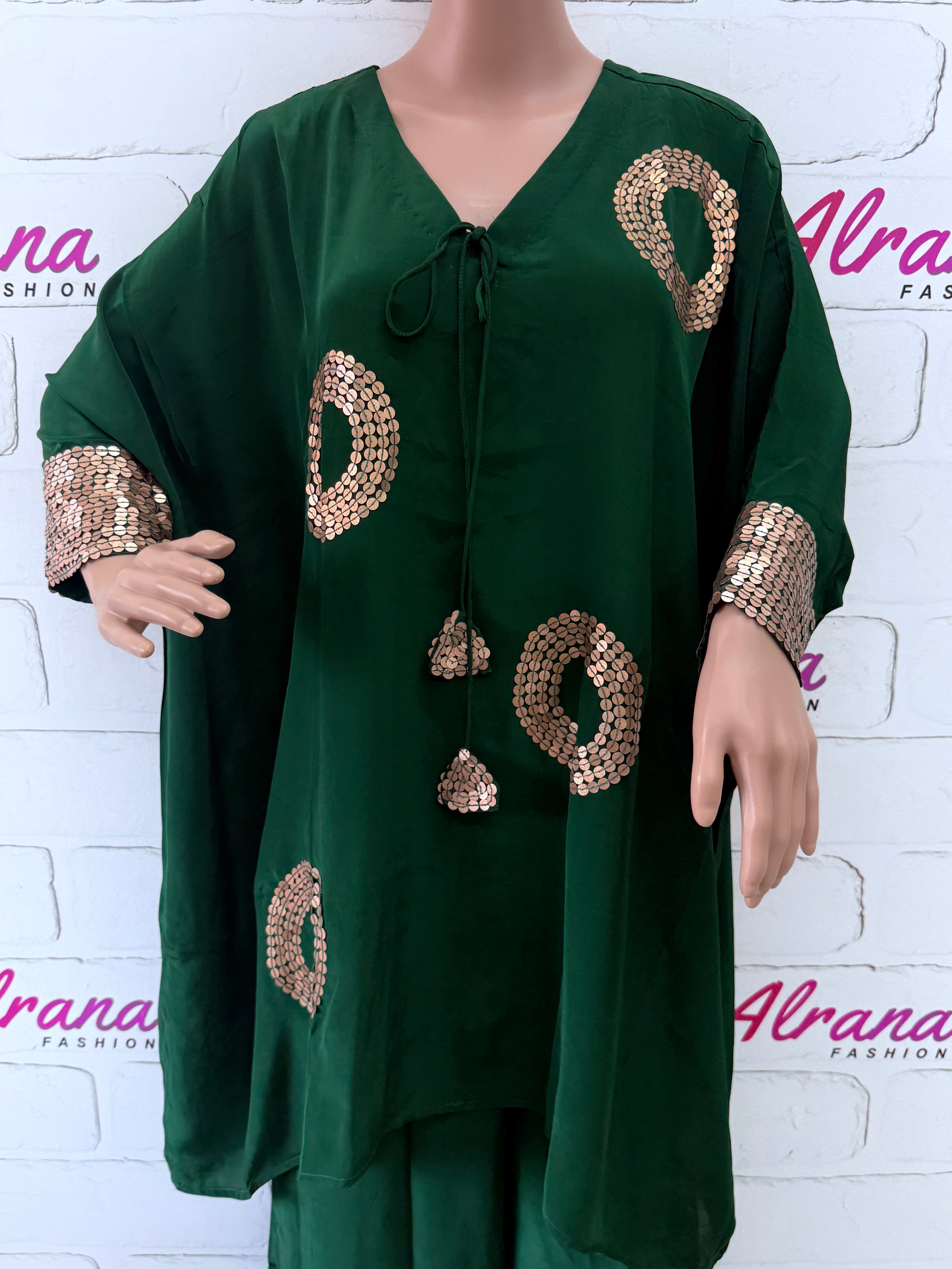 NAQSH CREPE KAFTAN READYMADE SUIT 1 Q