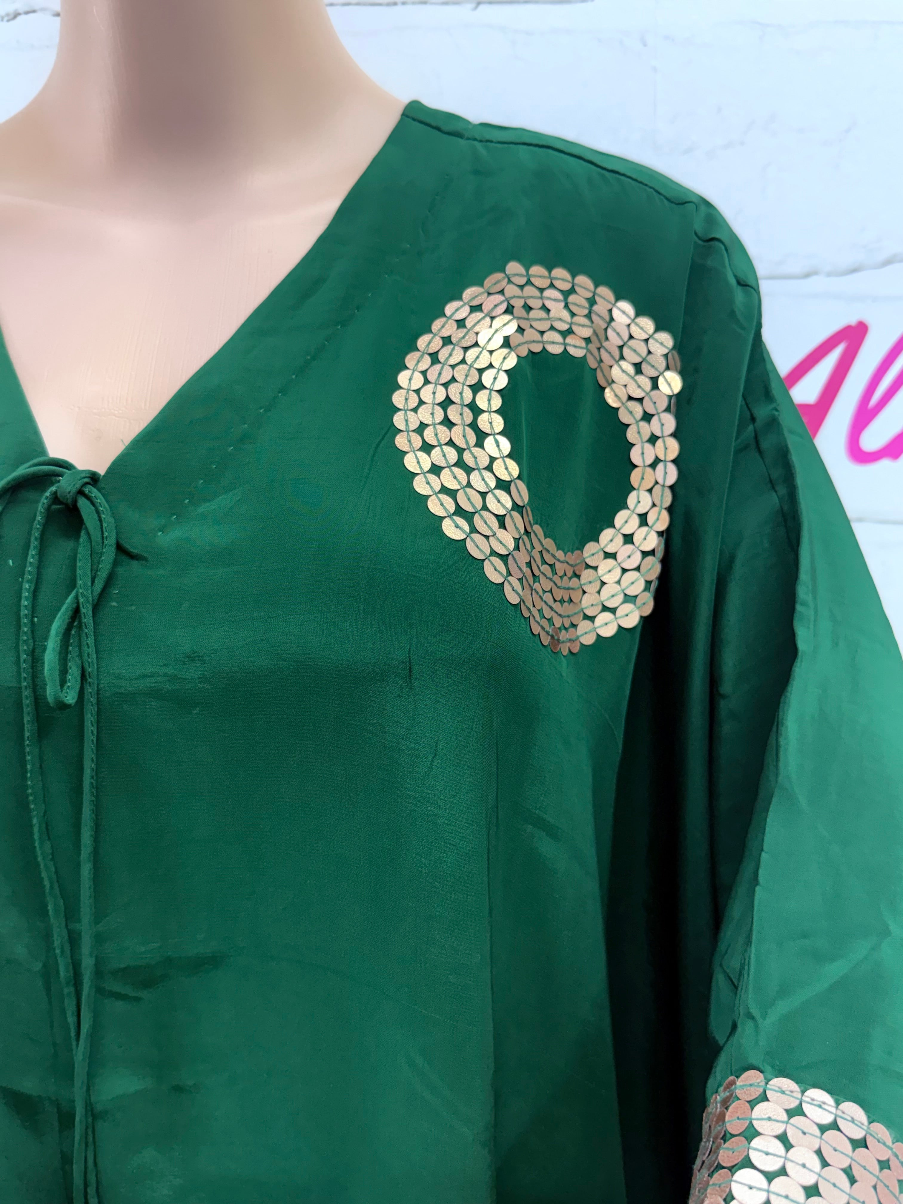 NAQSH CREPE KAFTAN READYMADE SUIT 1 Q