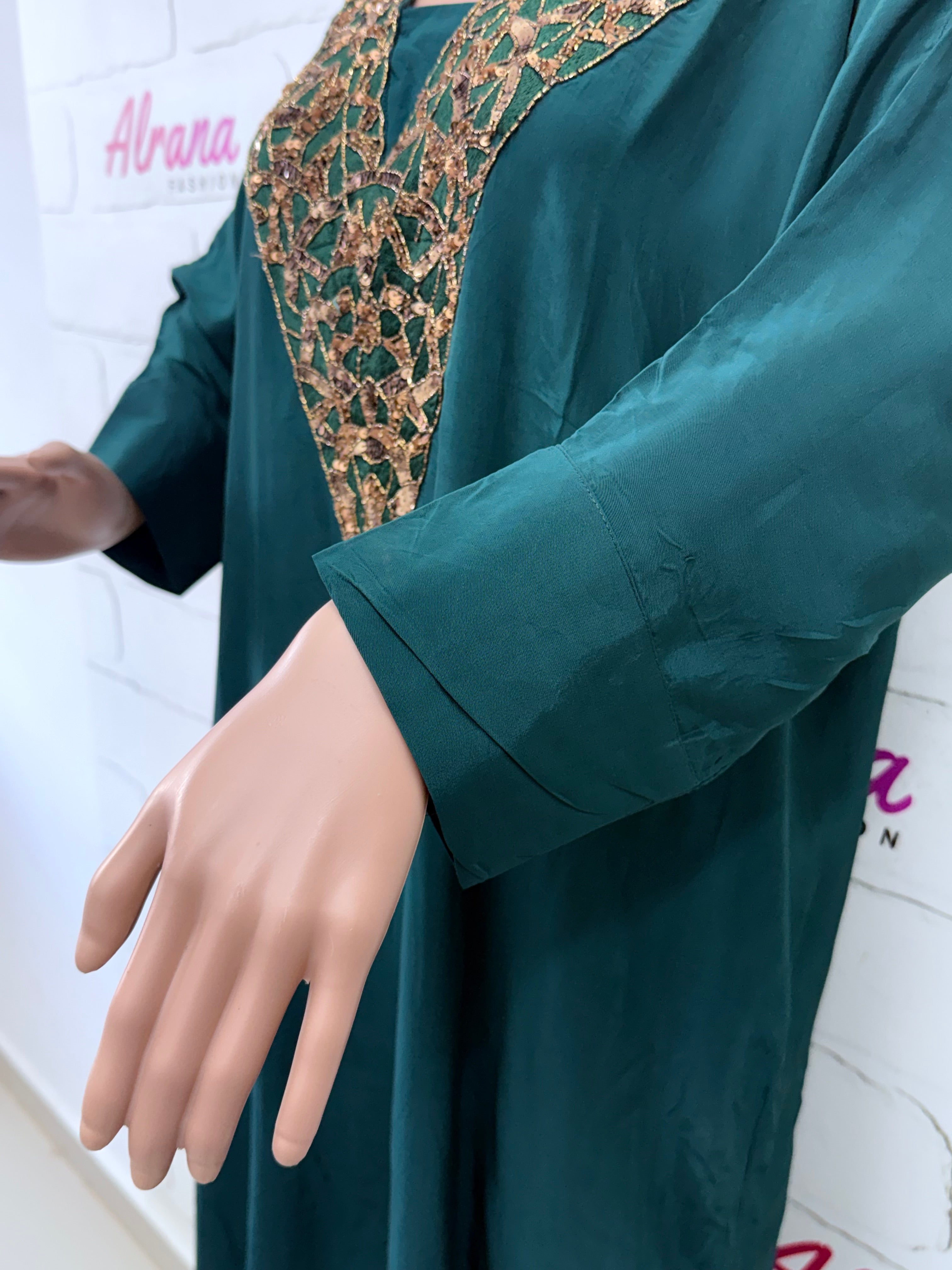 NAQSH CREPE LONG DRESS Q