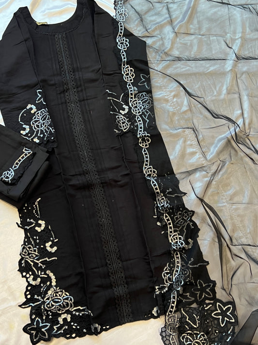 ZARQASH CUTWORK EMBROIDERY SUIT 353