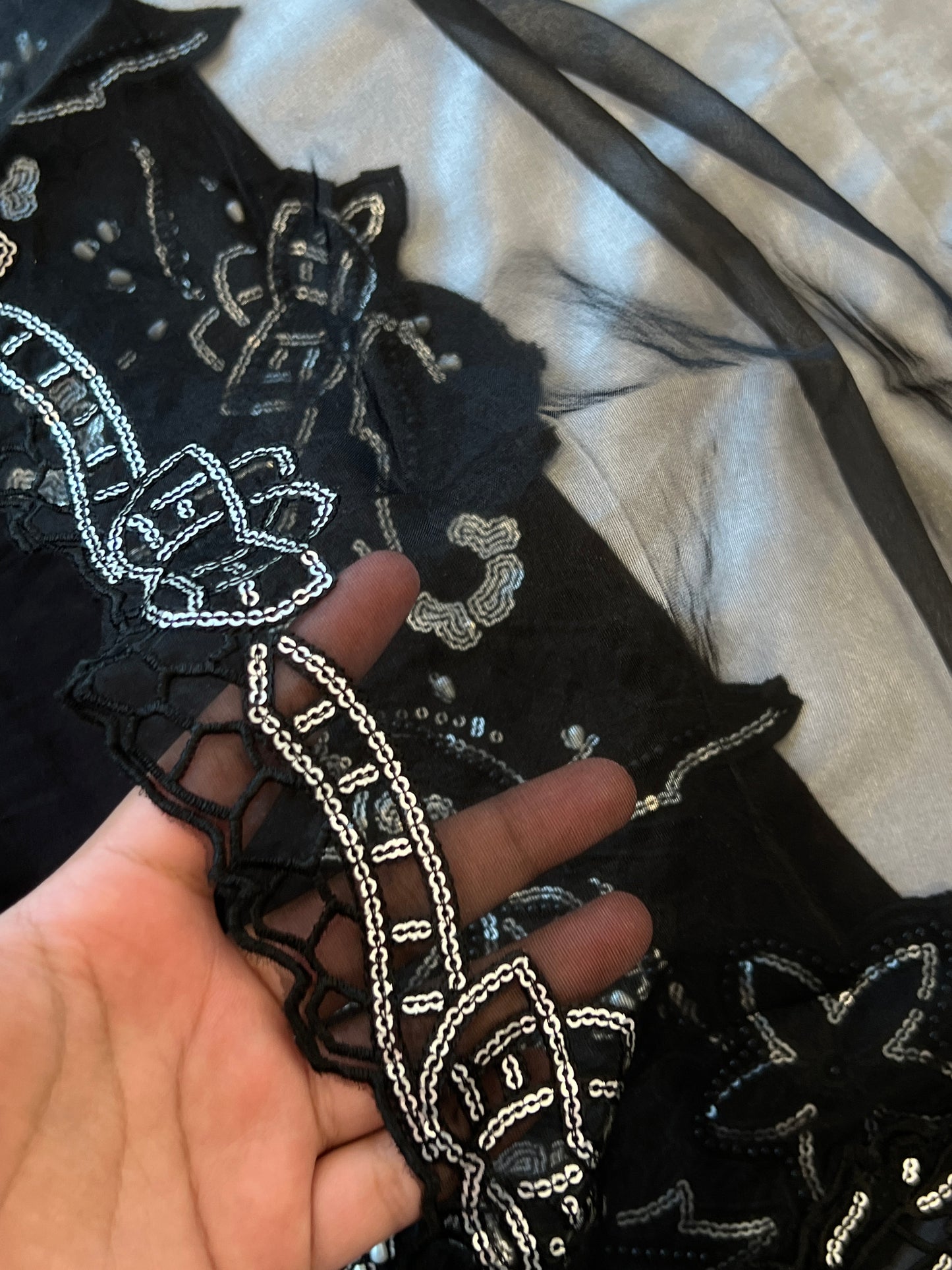 ZARQASH CUTWORK EMBROIDERY SUIT 353