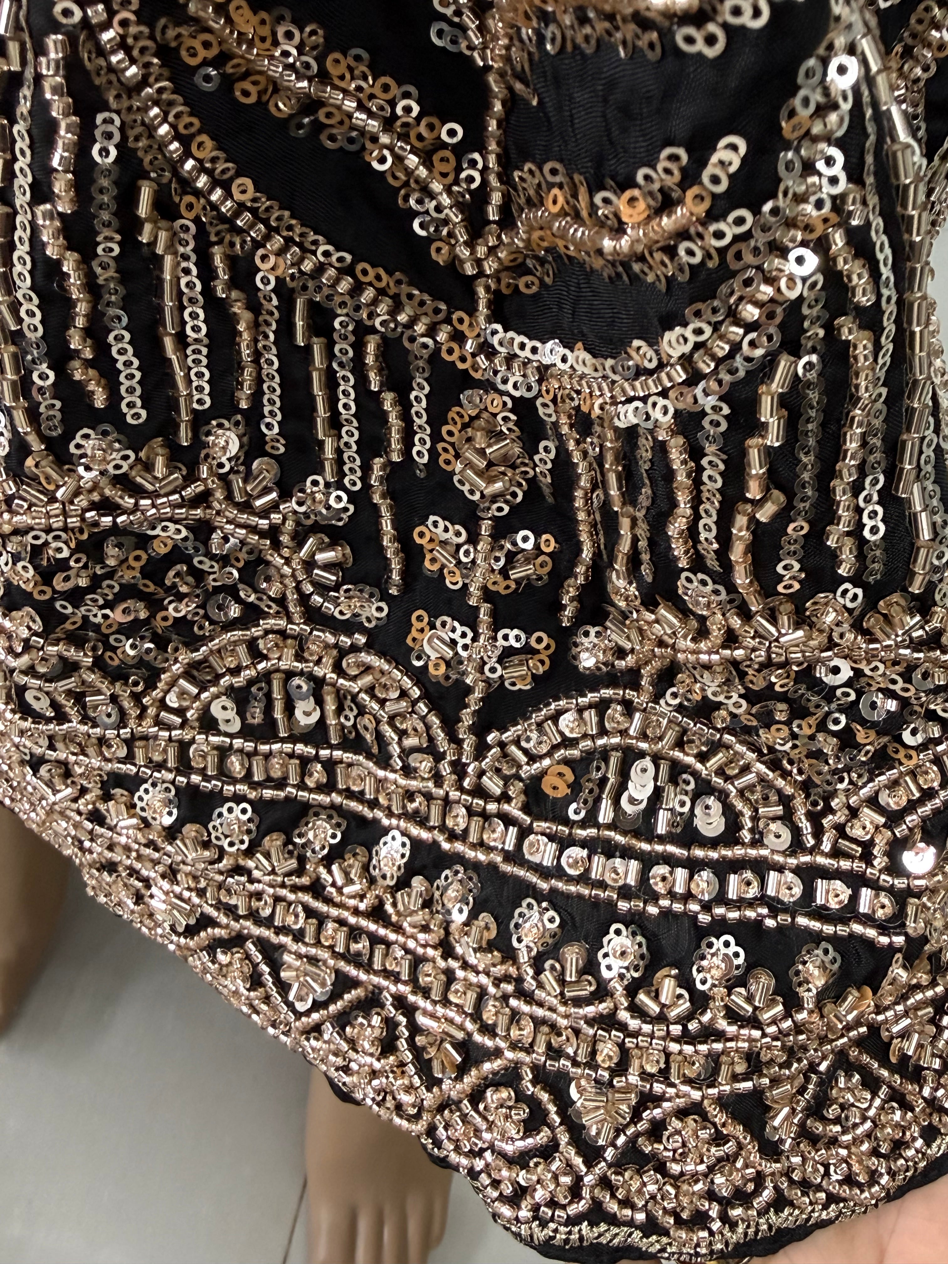 PARO BLACK HANDWORK FROCK 104