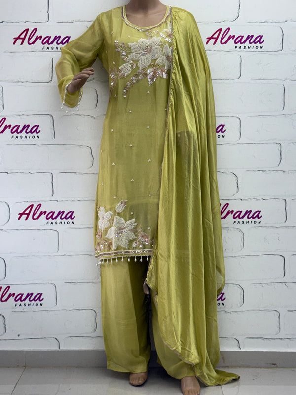 PARO SHIFFON READYMADE SUIT Q