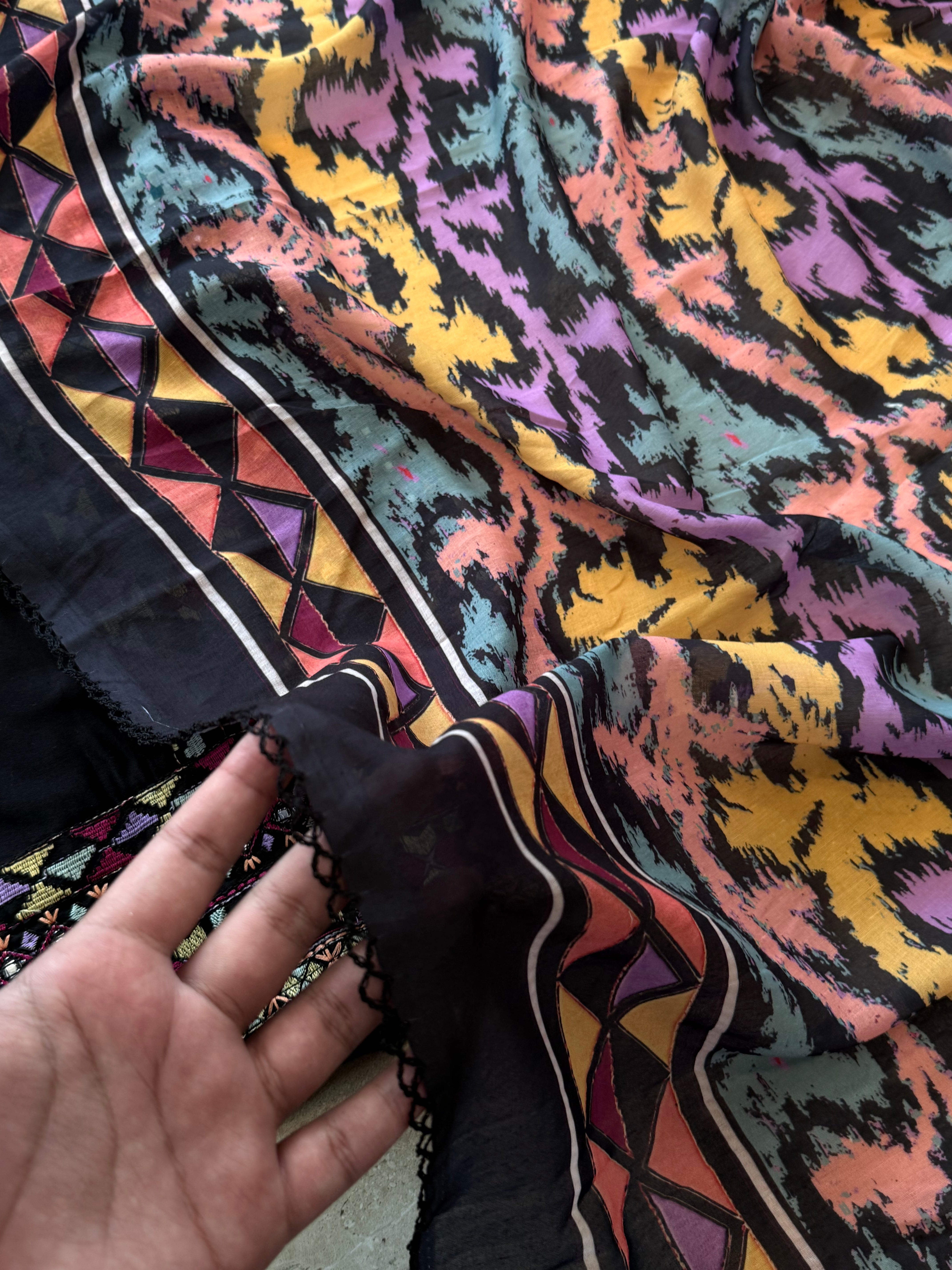 IMROZA EMBRIODERY FARSHI SHALWAR SUIT
