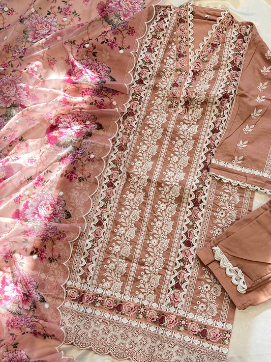 RAHI PURE COTTON EMBROIDERY SUIT 1