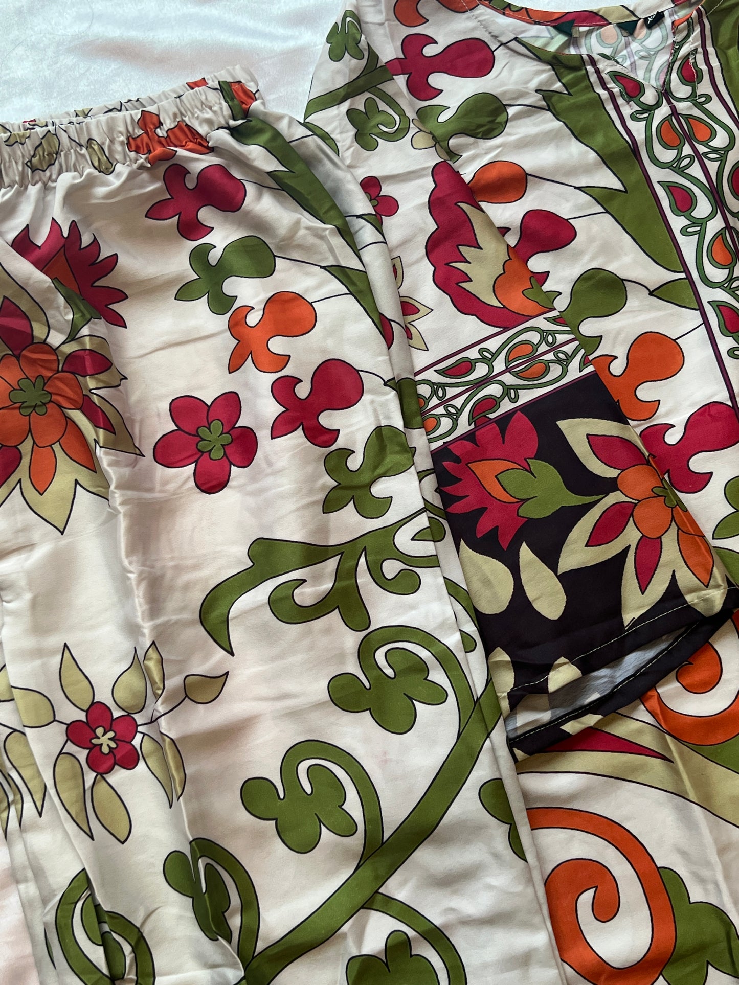 FLORAL LUXURY CO ORD READYMADE Q
